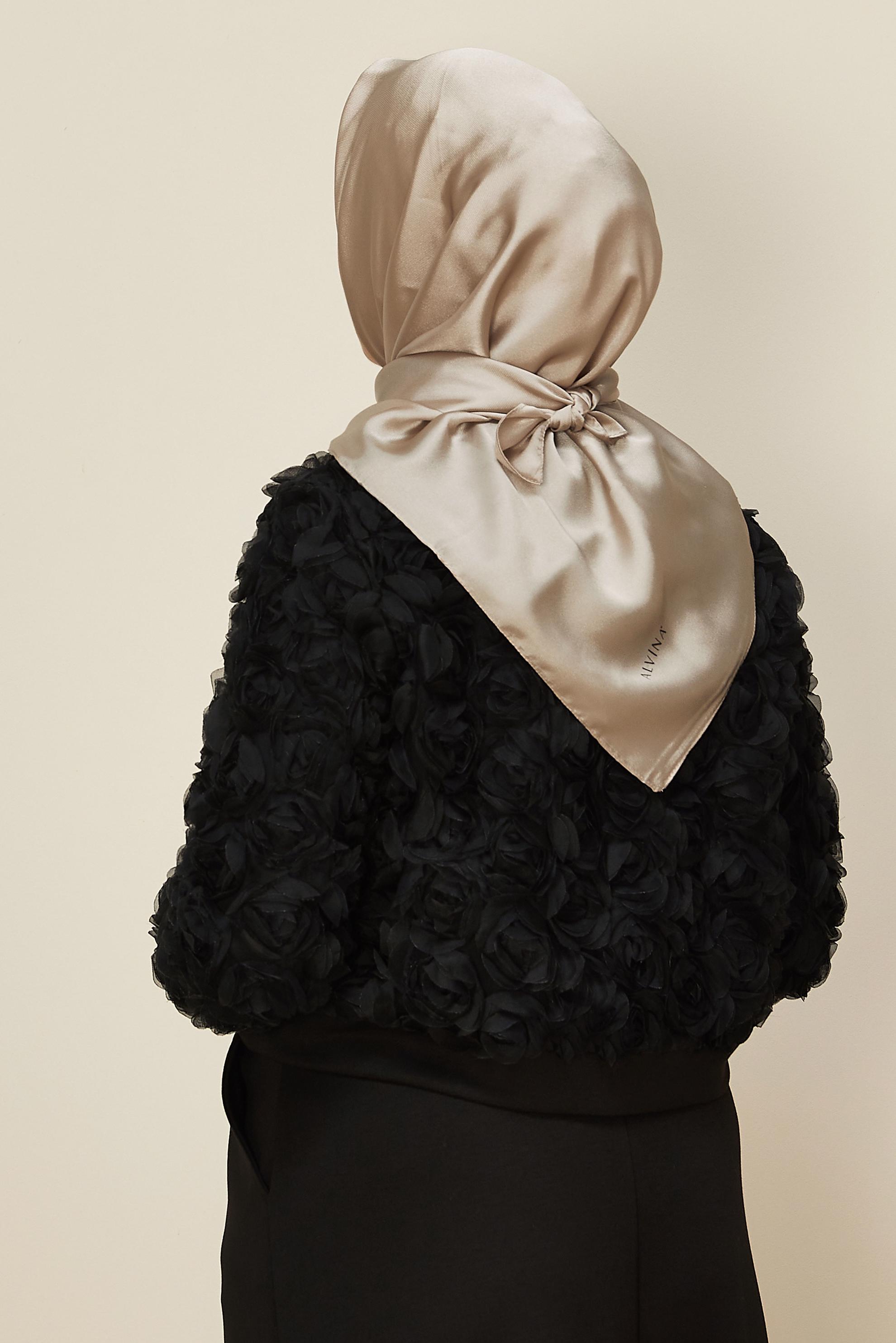 Hijab clothing BROWN ALVINA STRAIGHT SCARF 8220