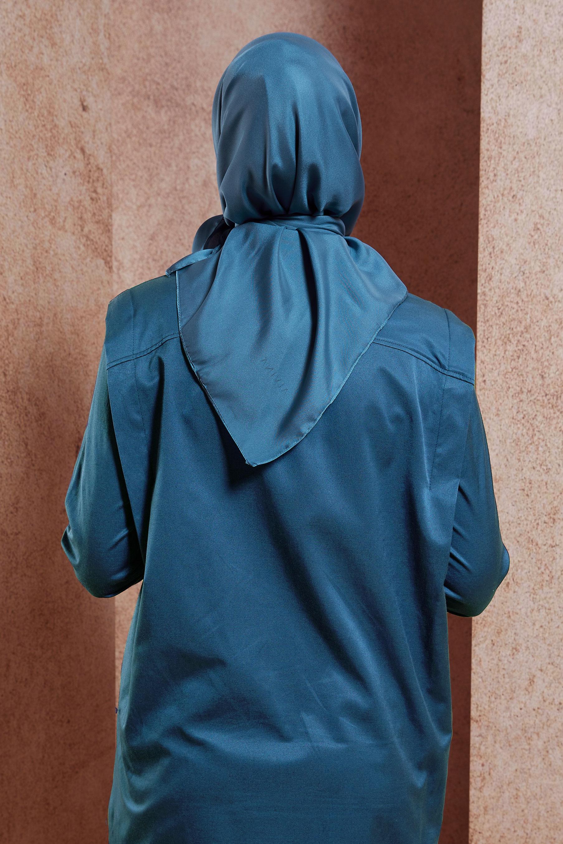 Tesettür giyim MAVİ ALVİNA DÜZ EŞARP 8220