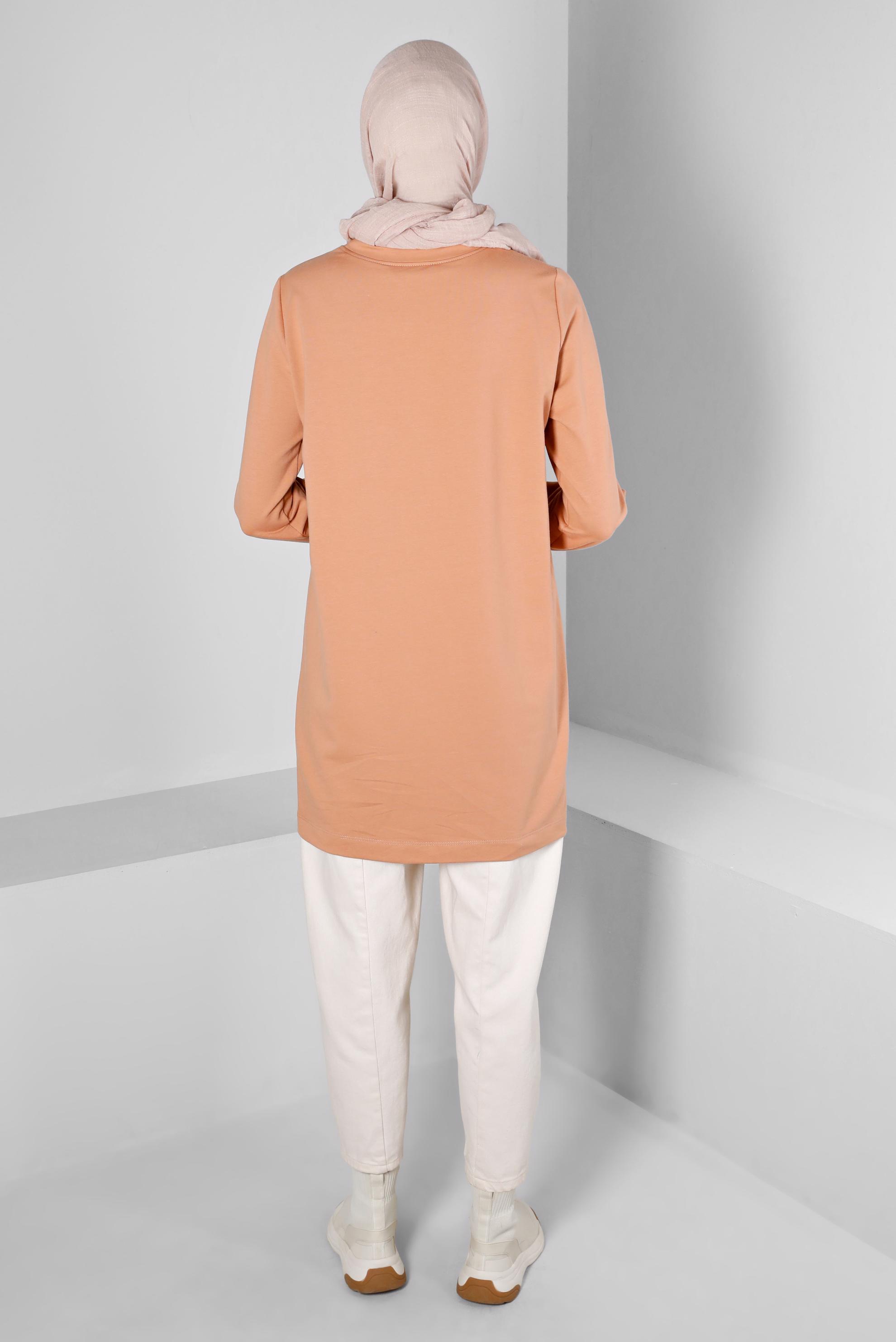 Vêtements hijab ROSE TUNIQUE DE SURVÊTEMENT IMPRIMÉ SLOGAN 43344