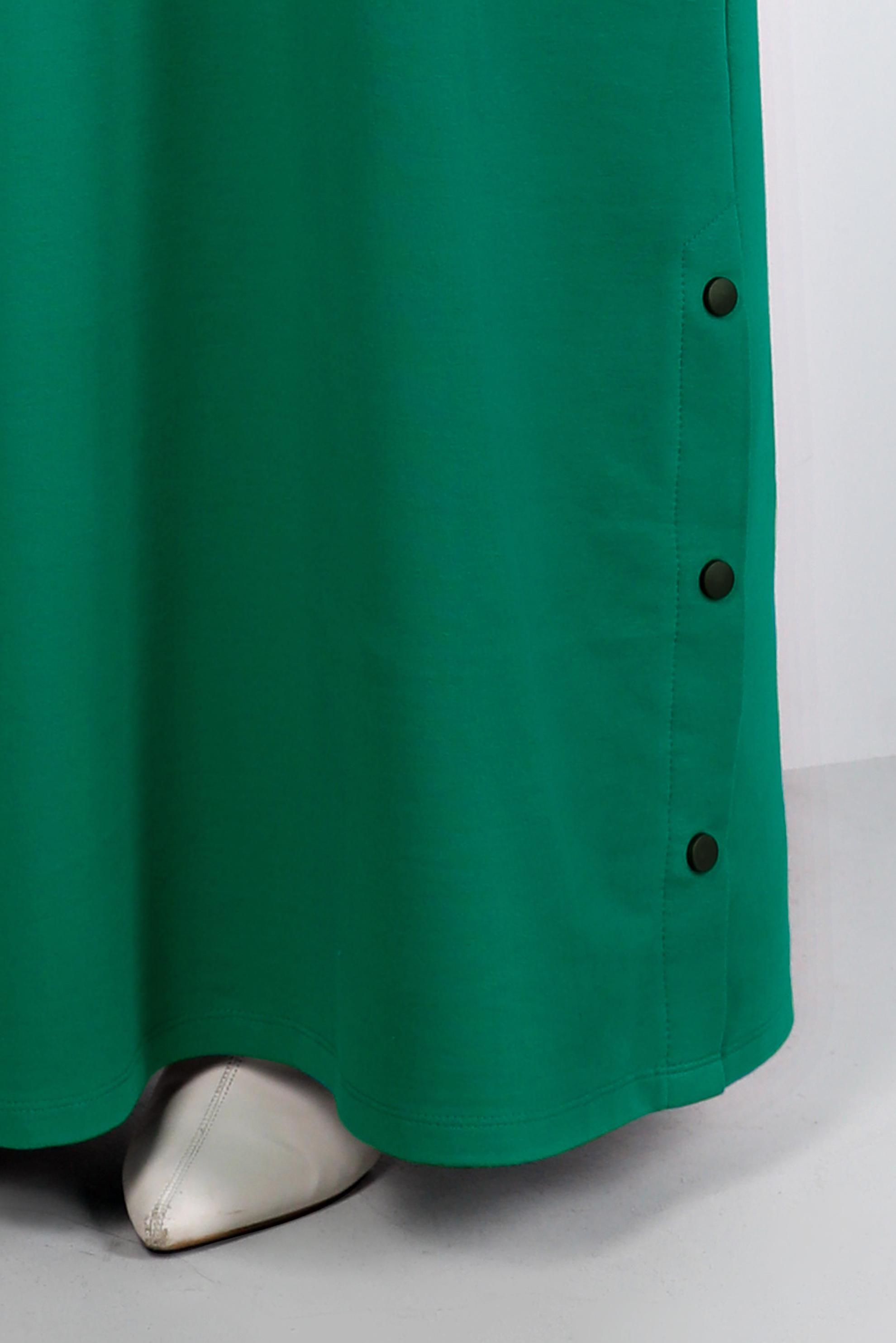 Vêtements hijab VERT ROBE SURVÊTEMENT IMPRIMÉ À CAPUCHE 43412