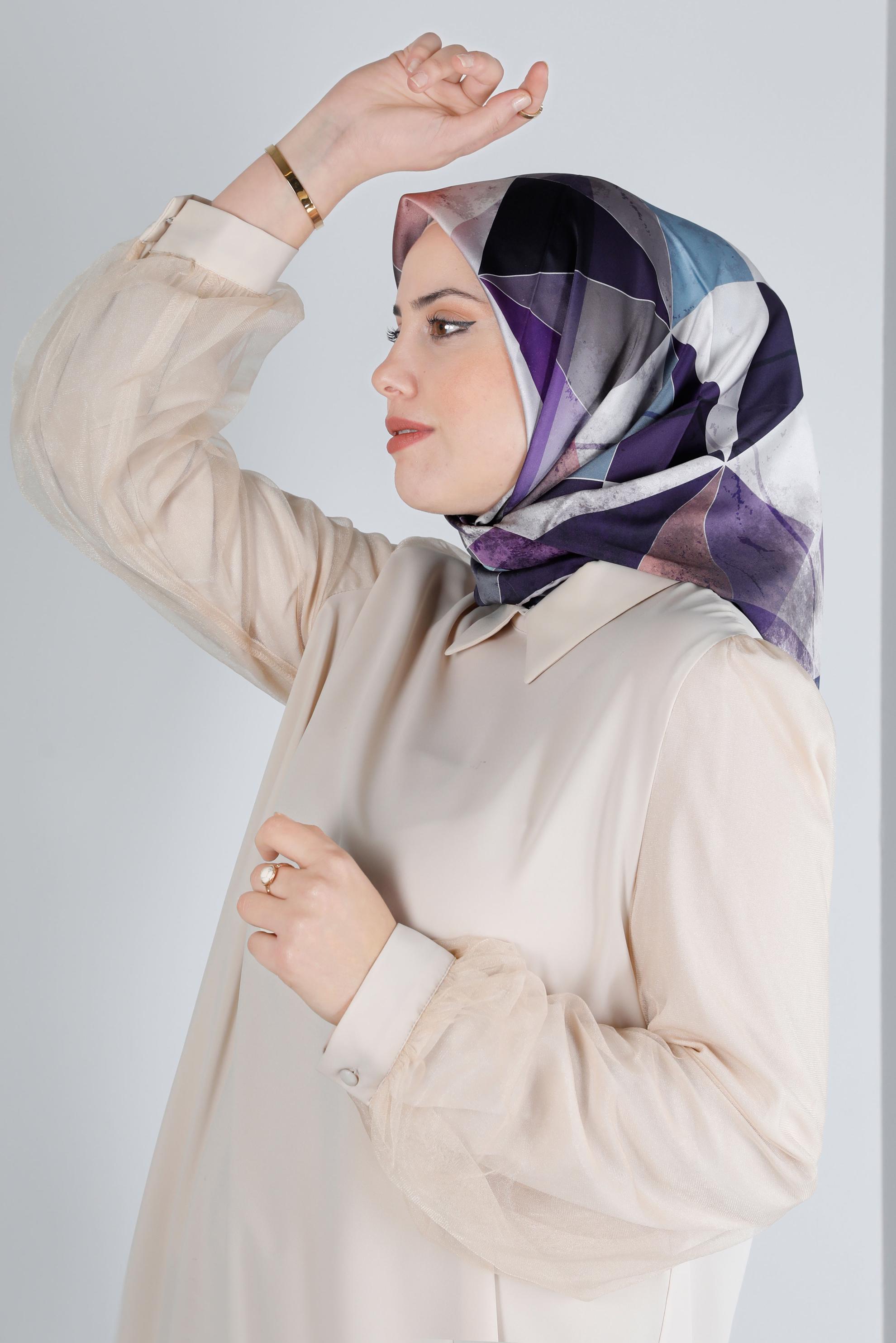 Hijab clothing PURPLE  ALVİNA SCARF 8200