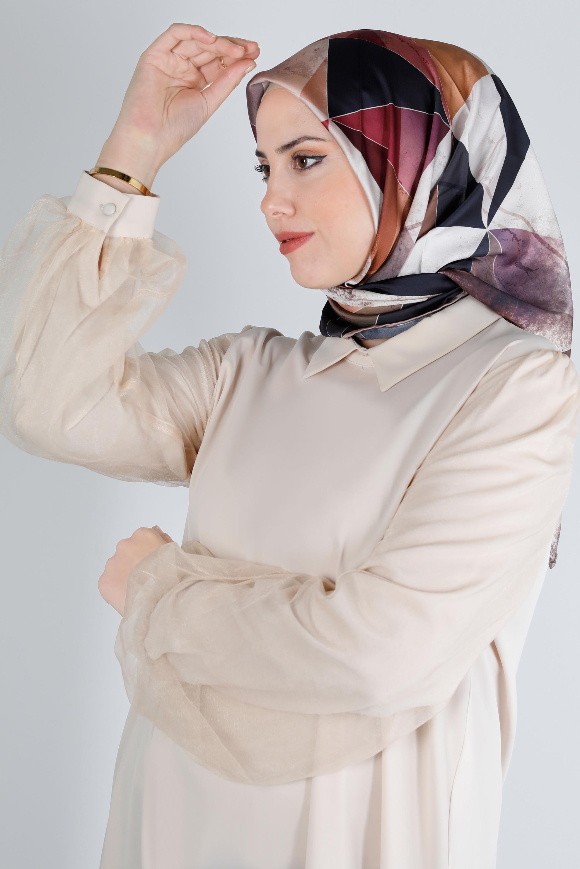 Hijab clothing BEIGE  ALVİNA SCARF 8200