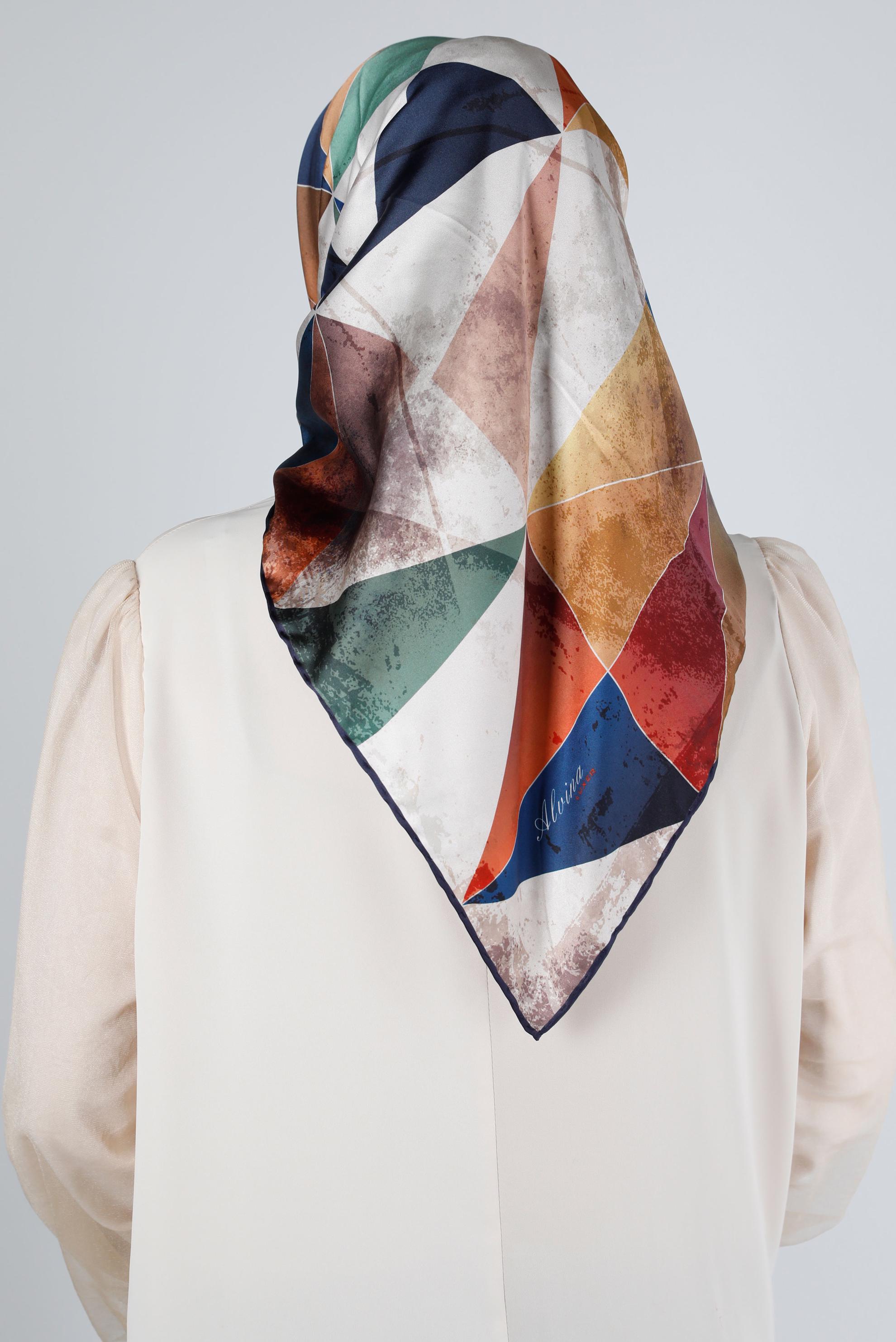 Hijab clothing NAVY BLUE  ALVİNA SCARF 8200