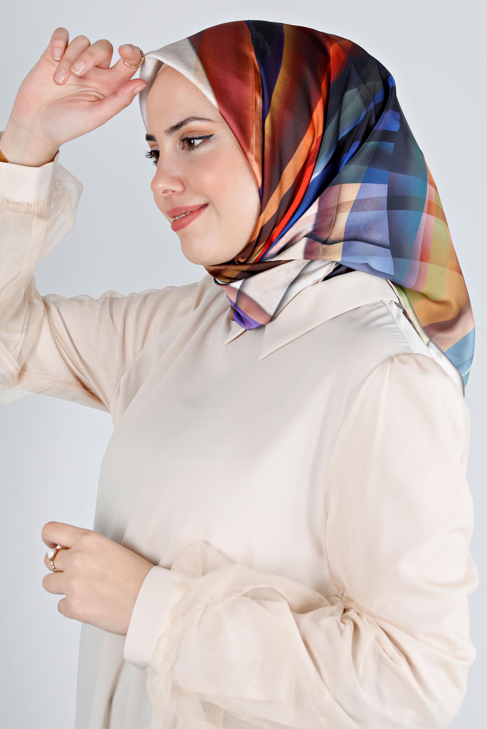 Hijab clothing BEIGE ALVİNA SCARF 8201 