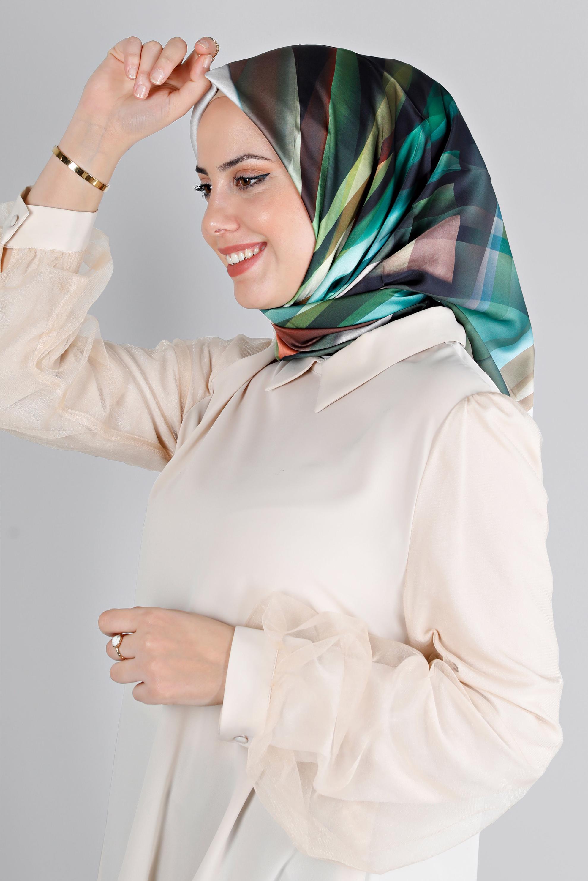 Hijab clothing KHAKI ALVİNA SCARF 8201 