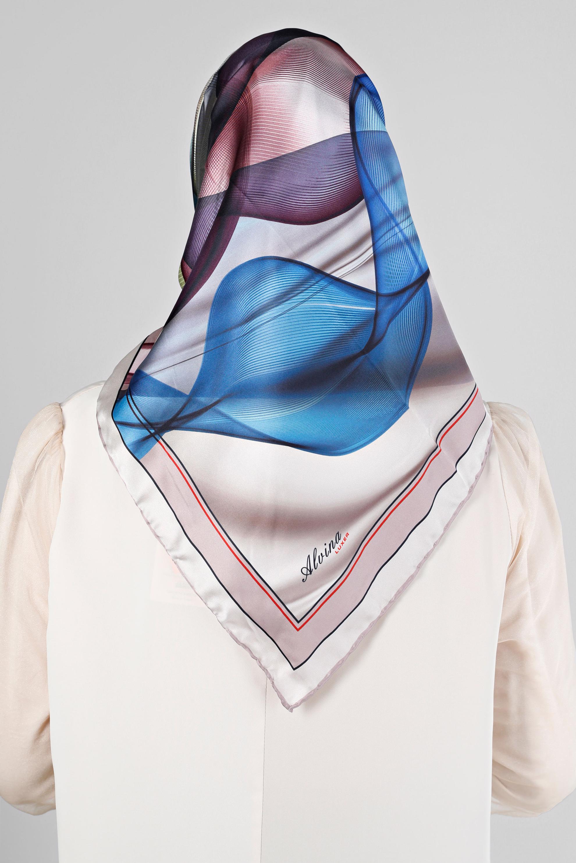 Tesettür giyim MOR ALVİNA DİJİTAL EŞARP 8202