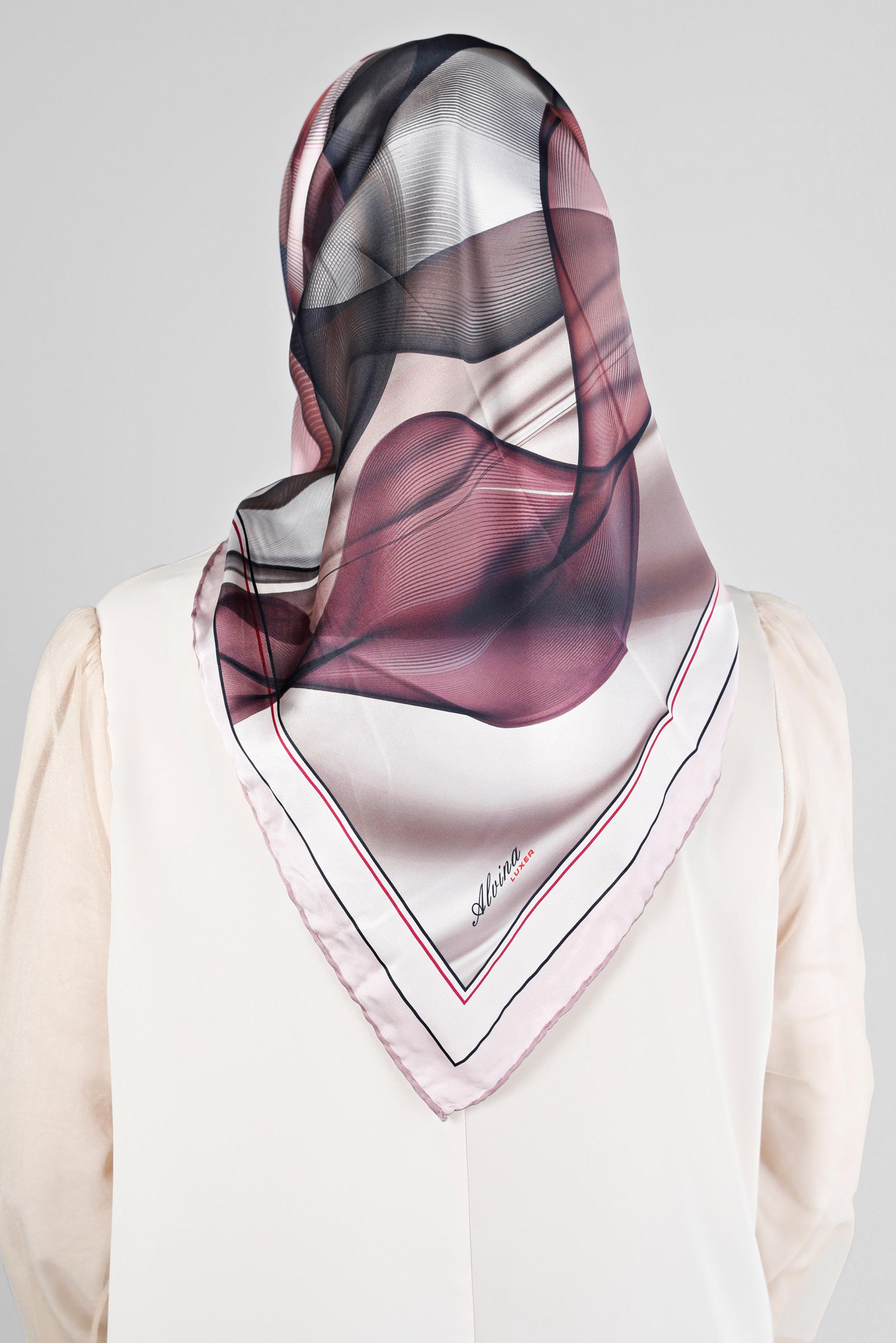 Tesettür giyim PUDRA ALVİNA DİJİTAL EŞARP 8202