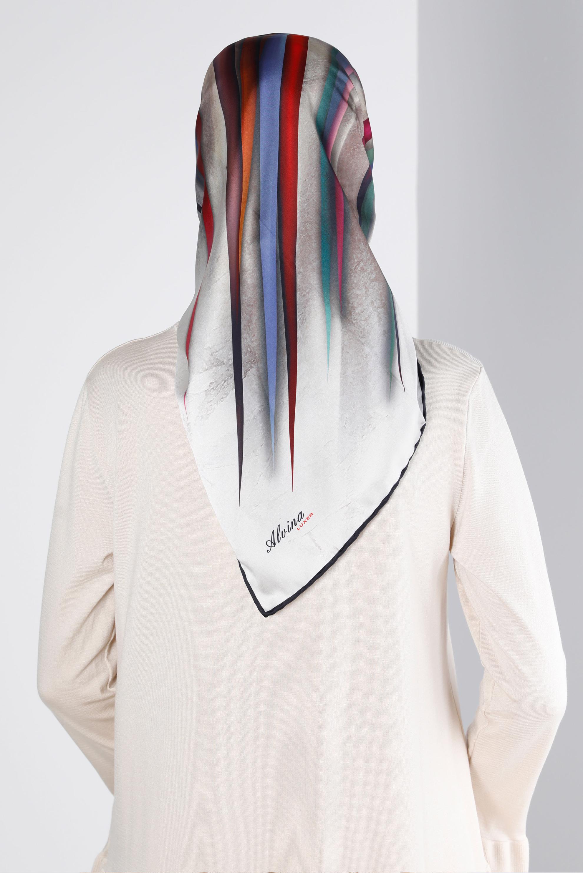 Tesettür giyim SİYAH ALVİNA DİJİTAL EŞARP 8203