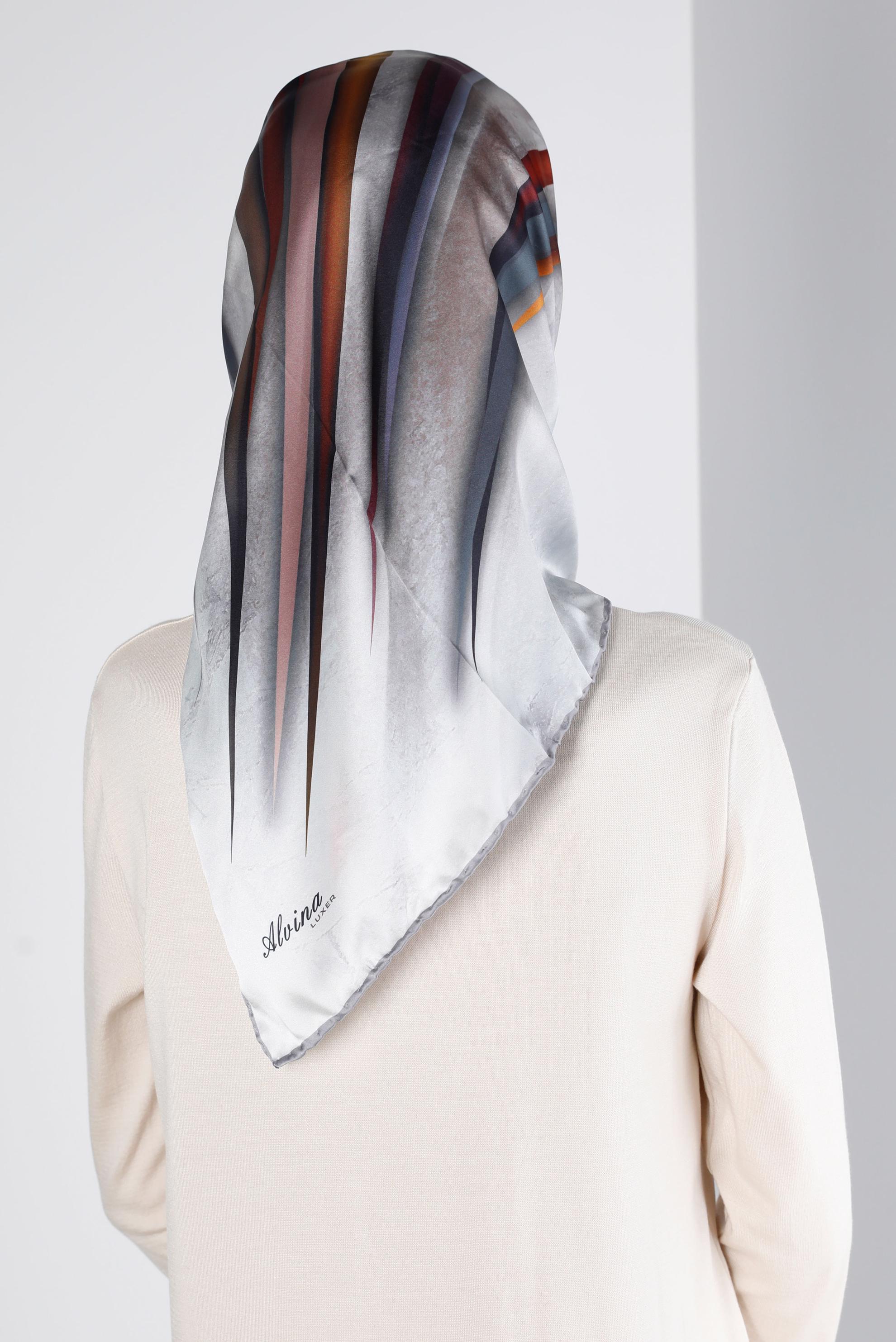 Tesettür giyim MÜRDÜM ALVİNA DİJİTAL EŞARP 8203