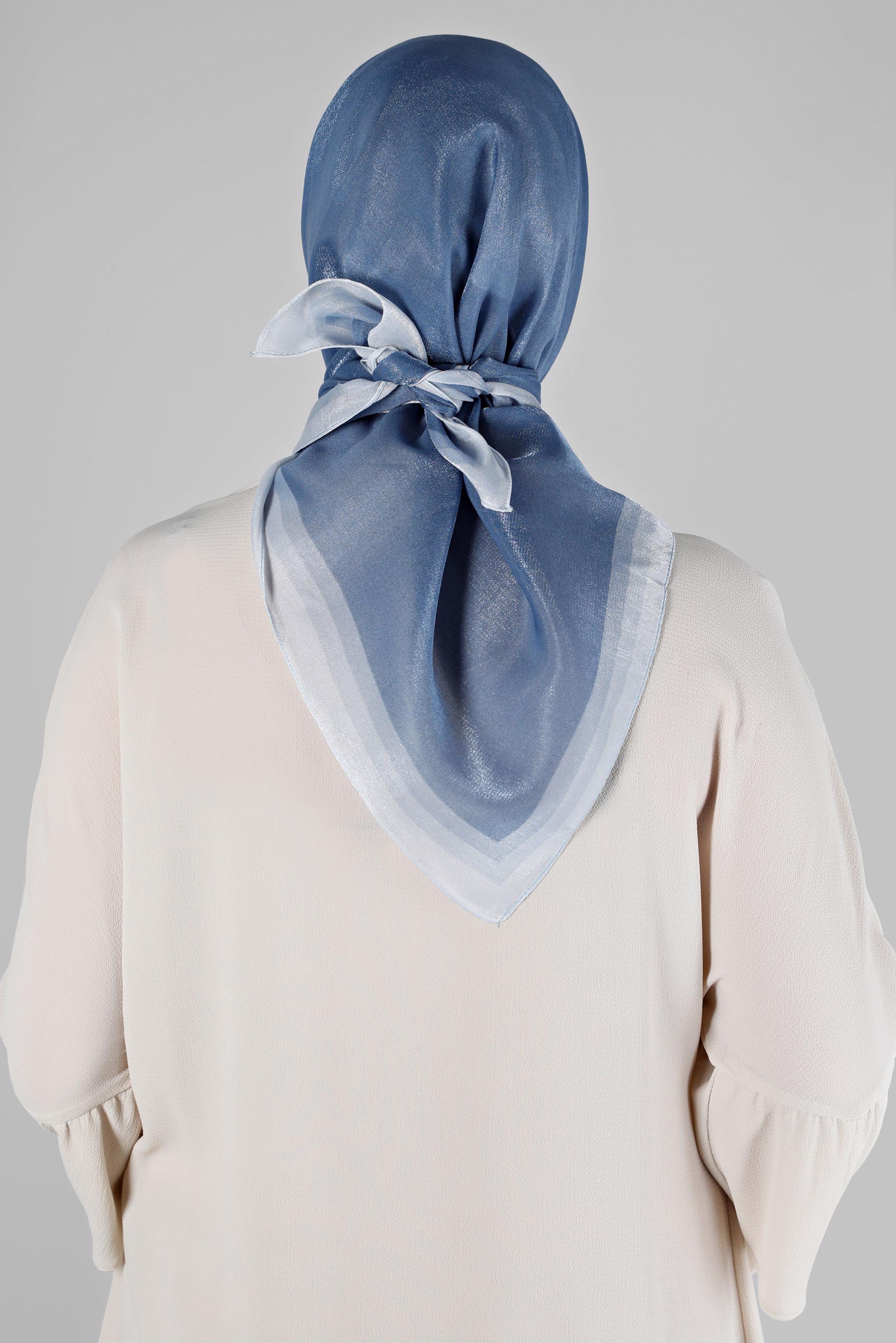 Tesettür giyim LACİVERT ALVİNA KEHRİBAR EŞARP 8218