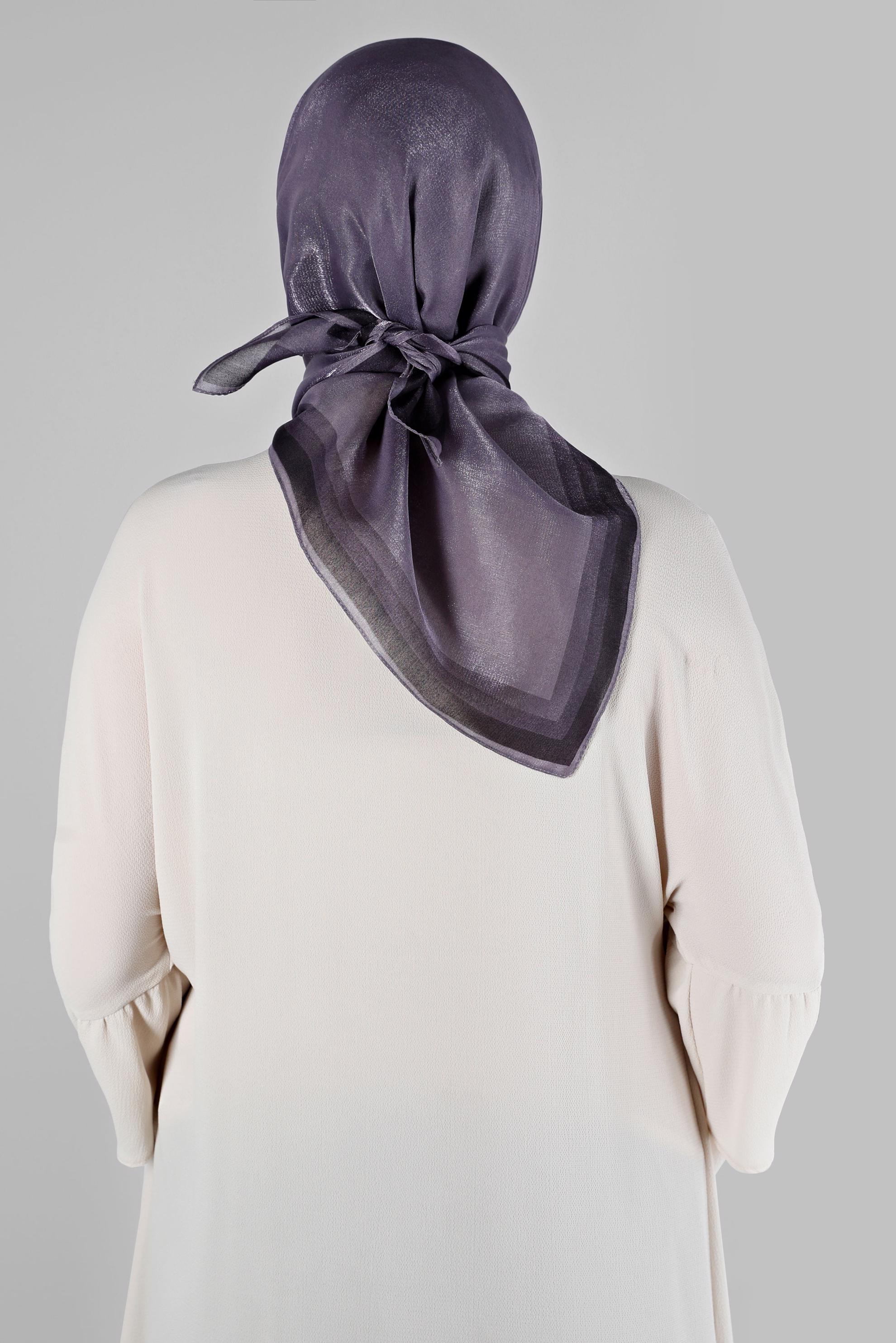 Tesettür giyim MOR ALVİNA KEHRİBAR EŞARP 8218