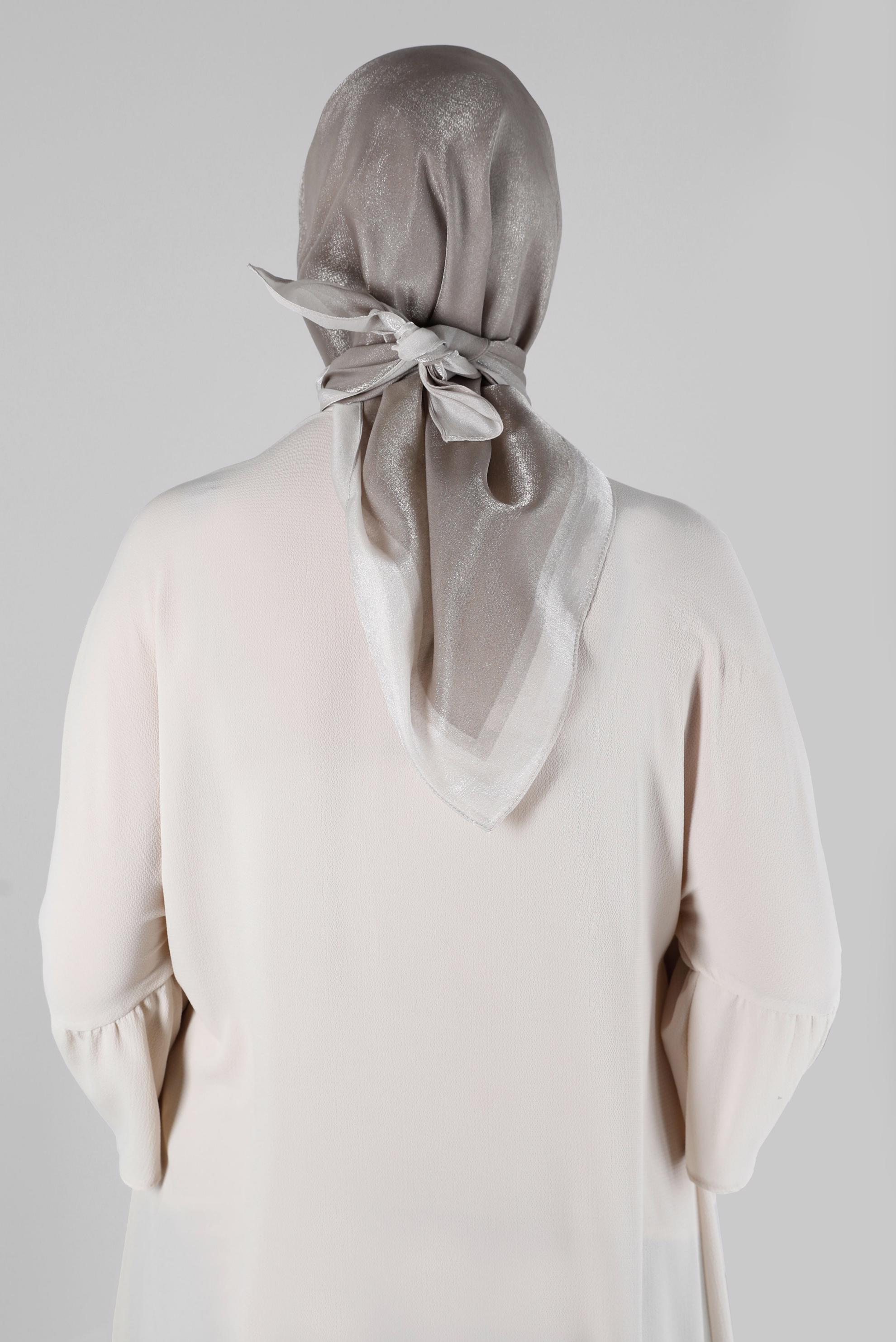 Tesettür giyim VİZON ALVİNA KEHRİBAR EŞARP 8218