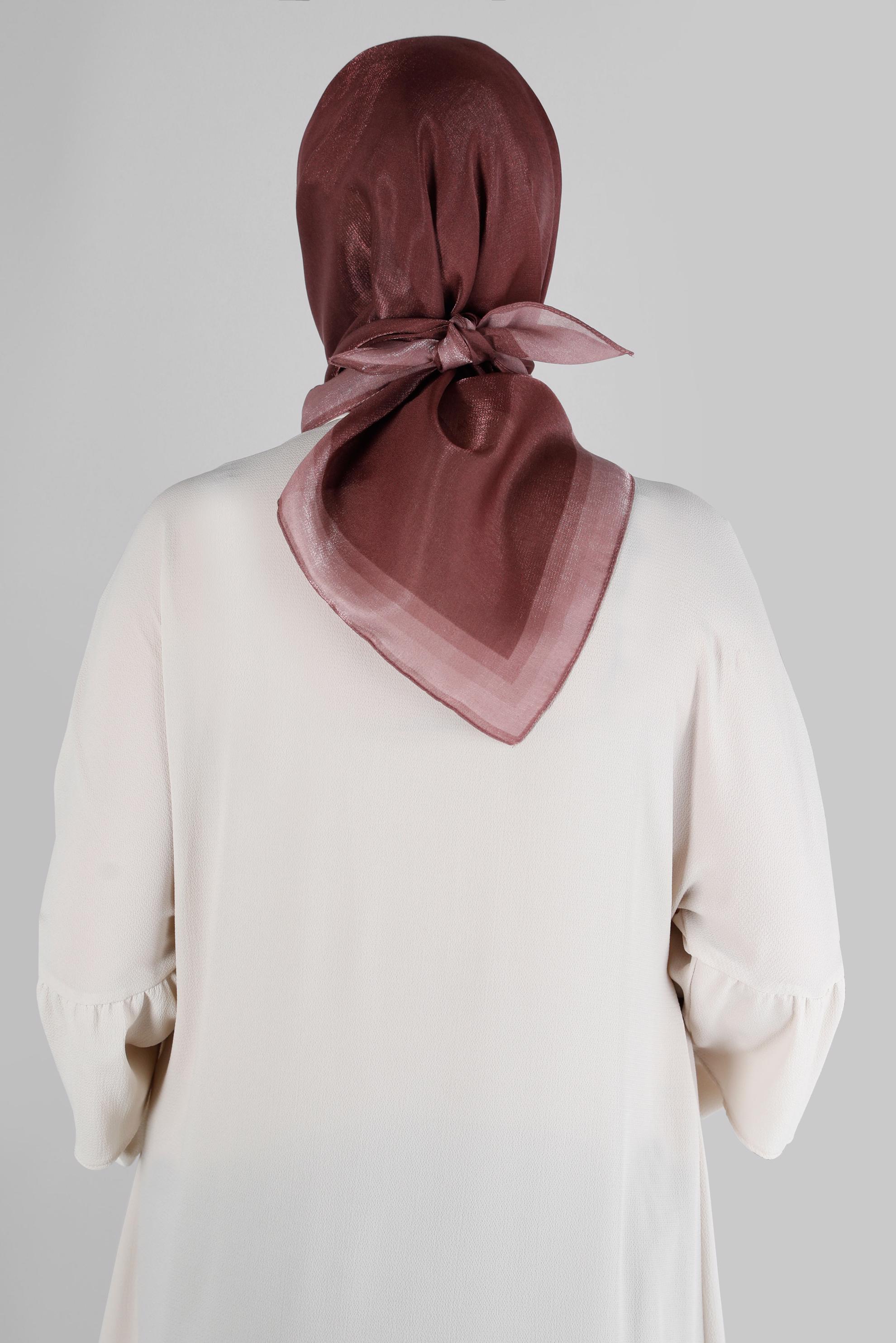 Tesettür giyim BORDO ALVİNA KEHRİBAR EŞARP 8218