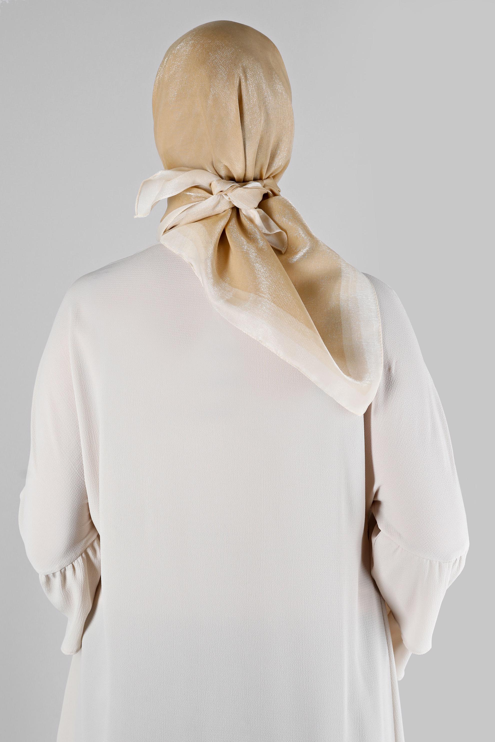 Tesettür giyim ALTIN ALVİNA KEHRİBAR EŞARP 8218