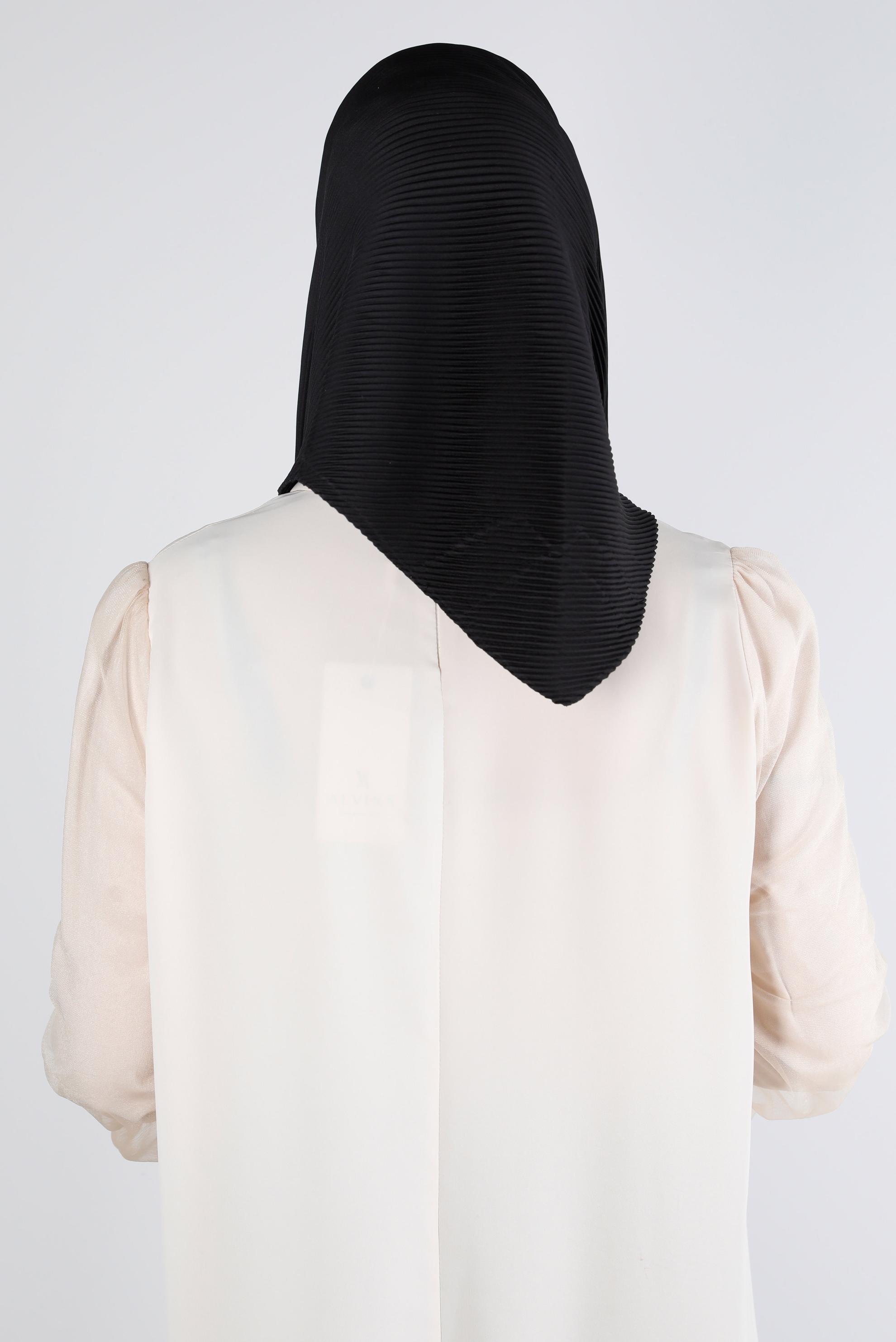 Tesettür giyim SİYAH ALVİNA DÜZ EŞARP 8219