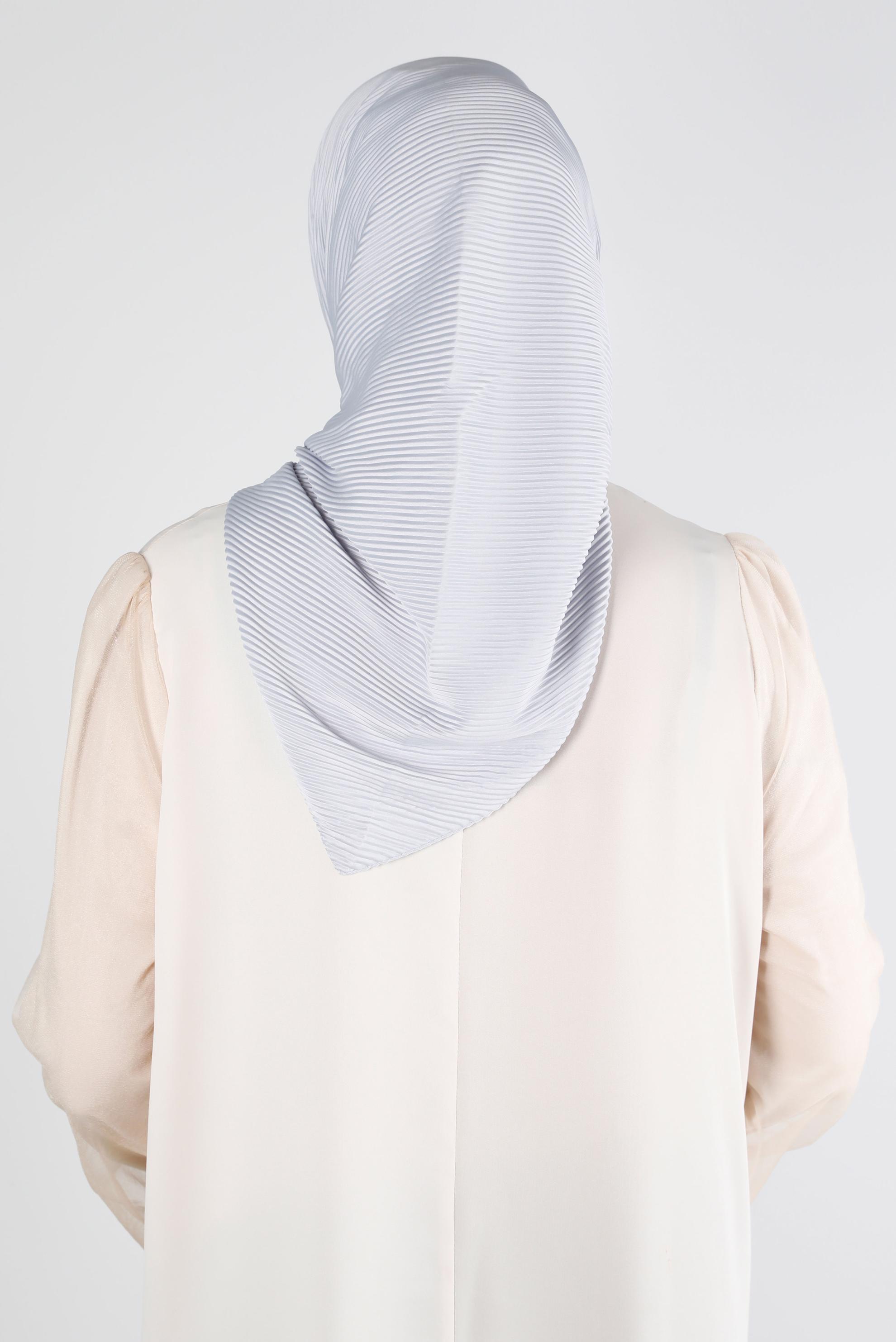 Tesettür giyim GÜMÜŞ ALVİNA DÜZ EŞARP 8219