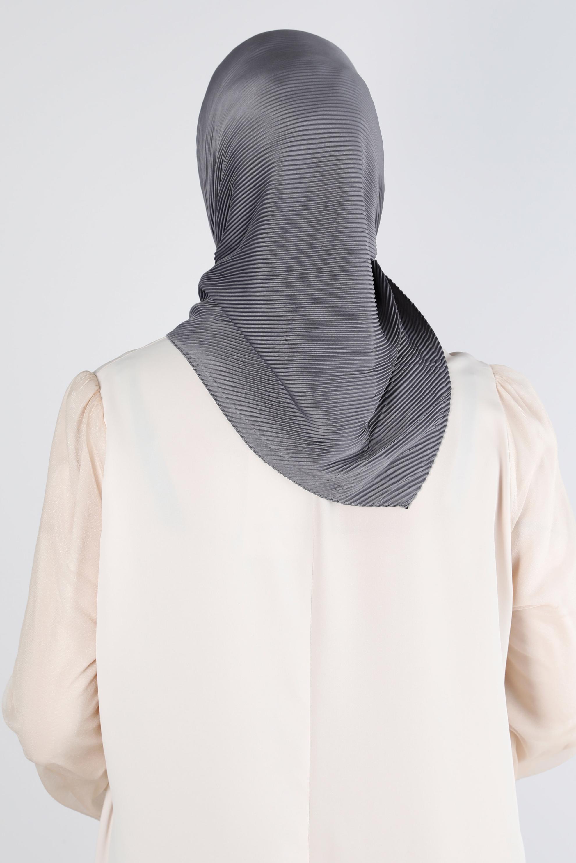 Tesettür giyim GRİ ALVİNA DÜZ EŞARP 8219