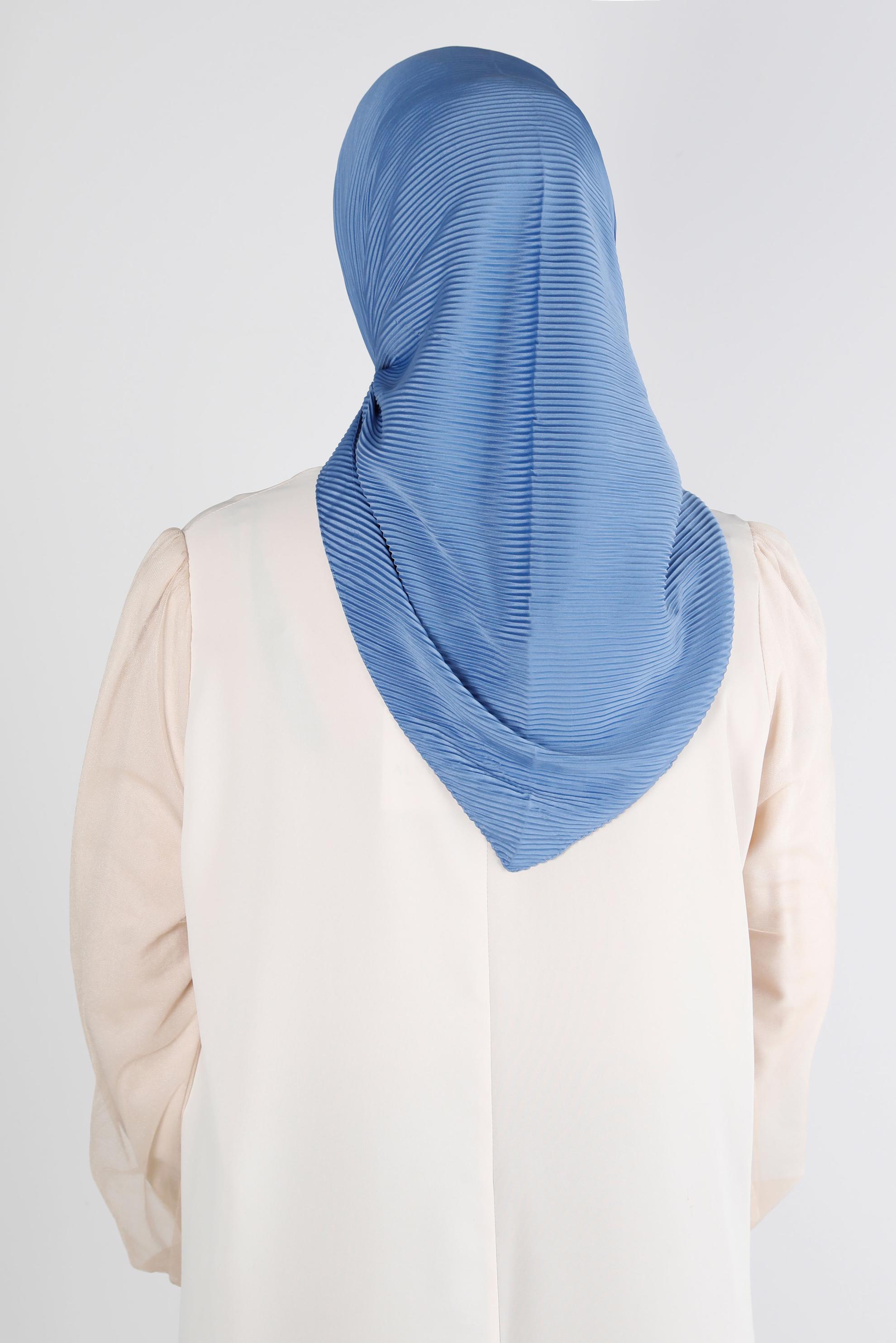 Tesettür giyim LACİVERT ALVİNA DÜZ EŞARP 8219