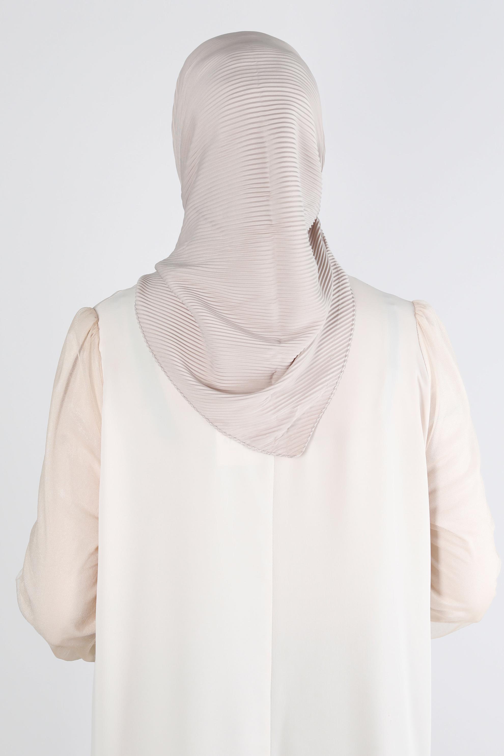 Tesettür giyim BEJ ALVİNA DÜZ EŞARP 8219