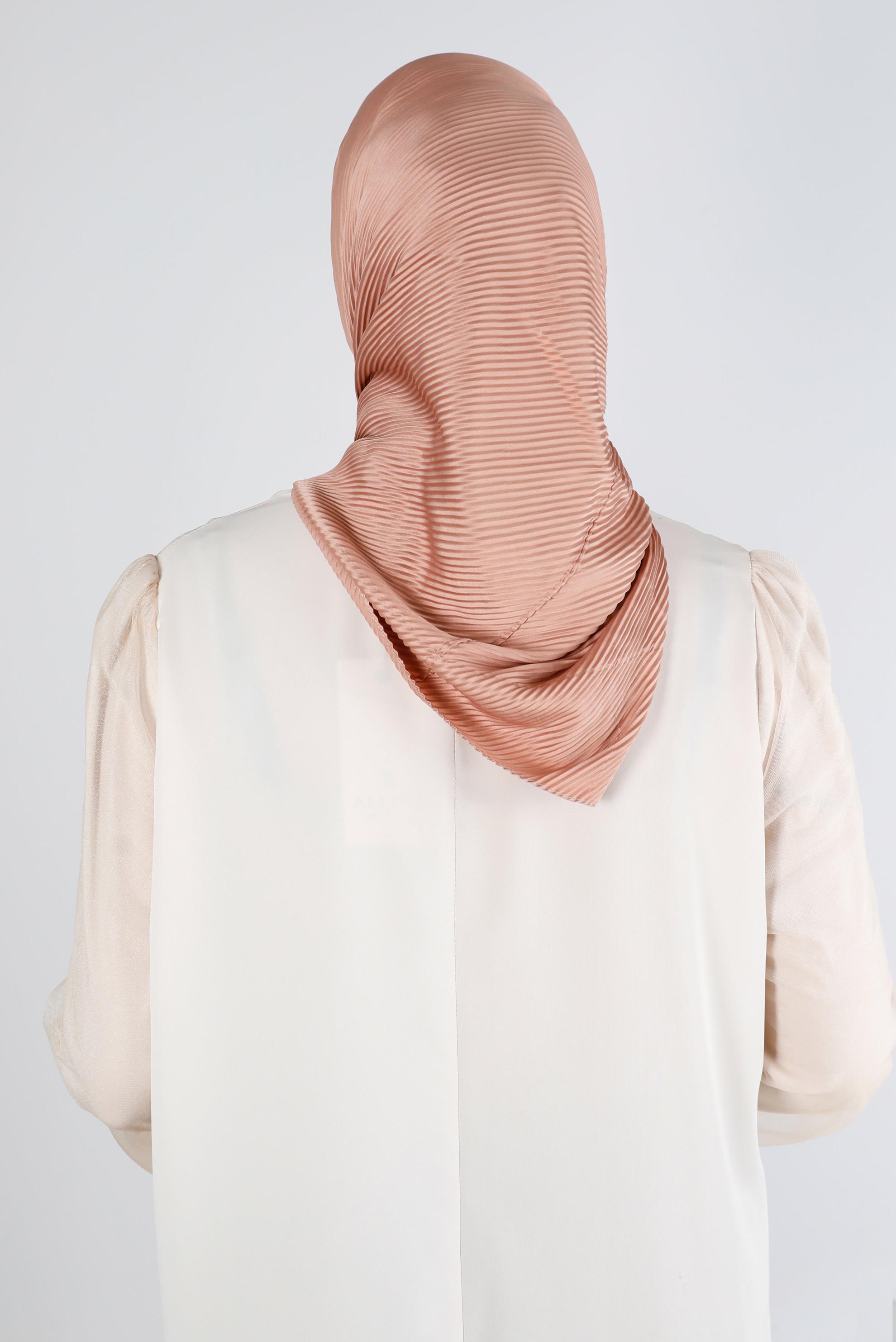 Tesettür giyim PUDRA ALVİNA DÜZ EŞARP 8219