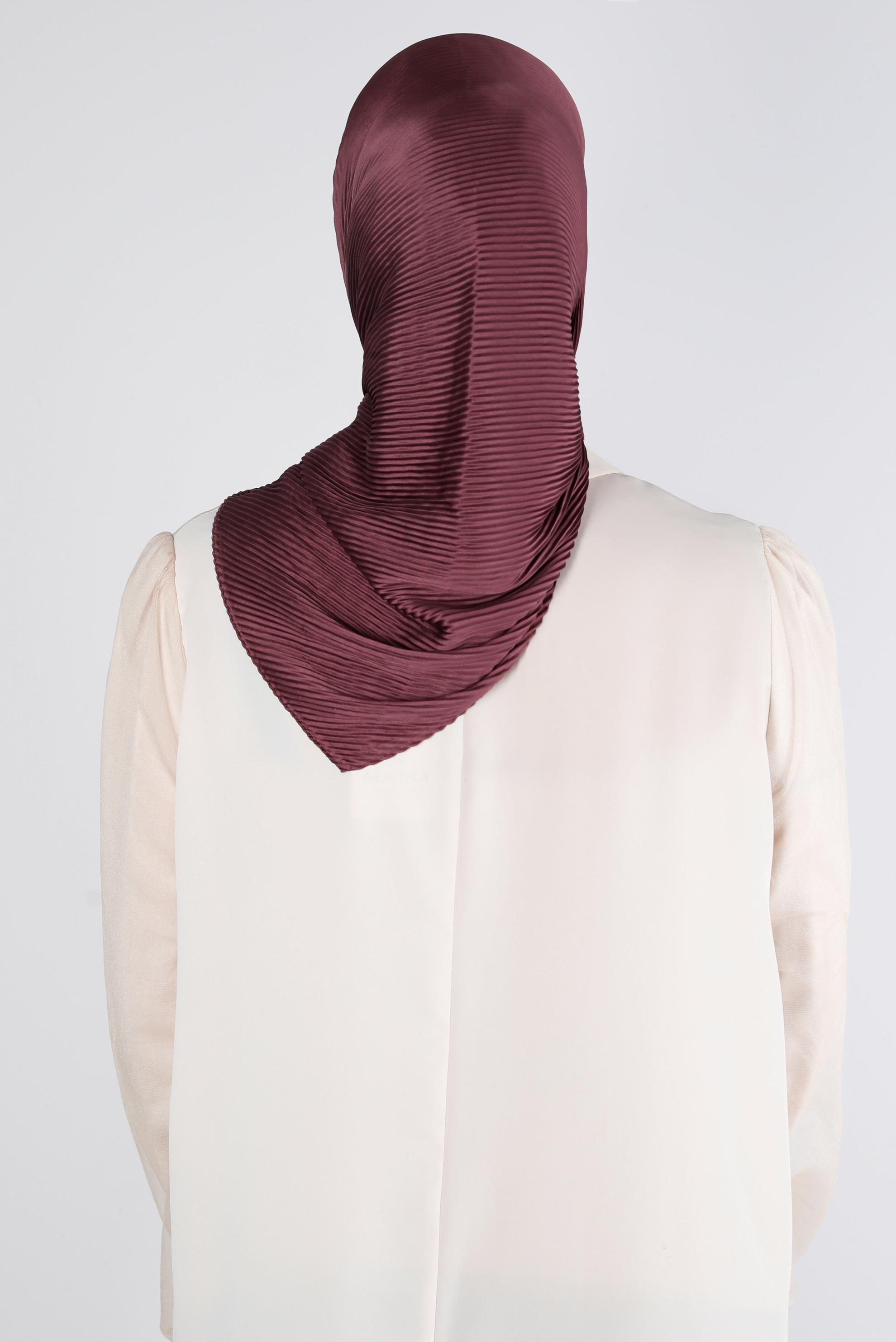 Tesettür giyim PEMBE ALVİNA DÜZ EŞARP 8219