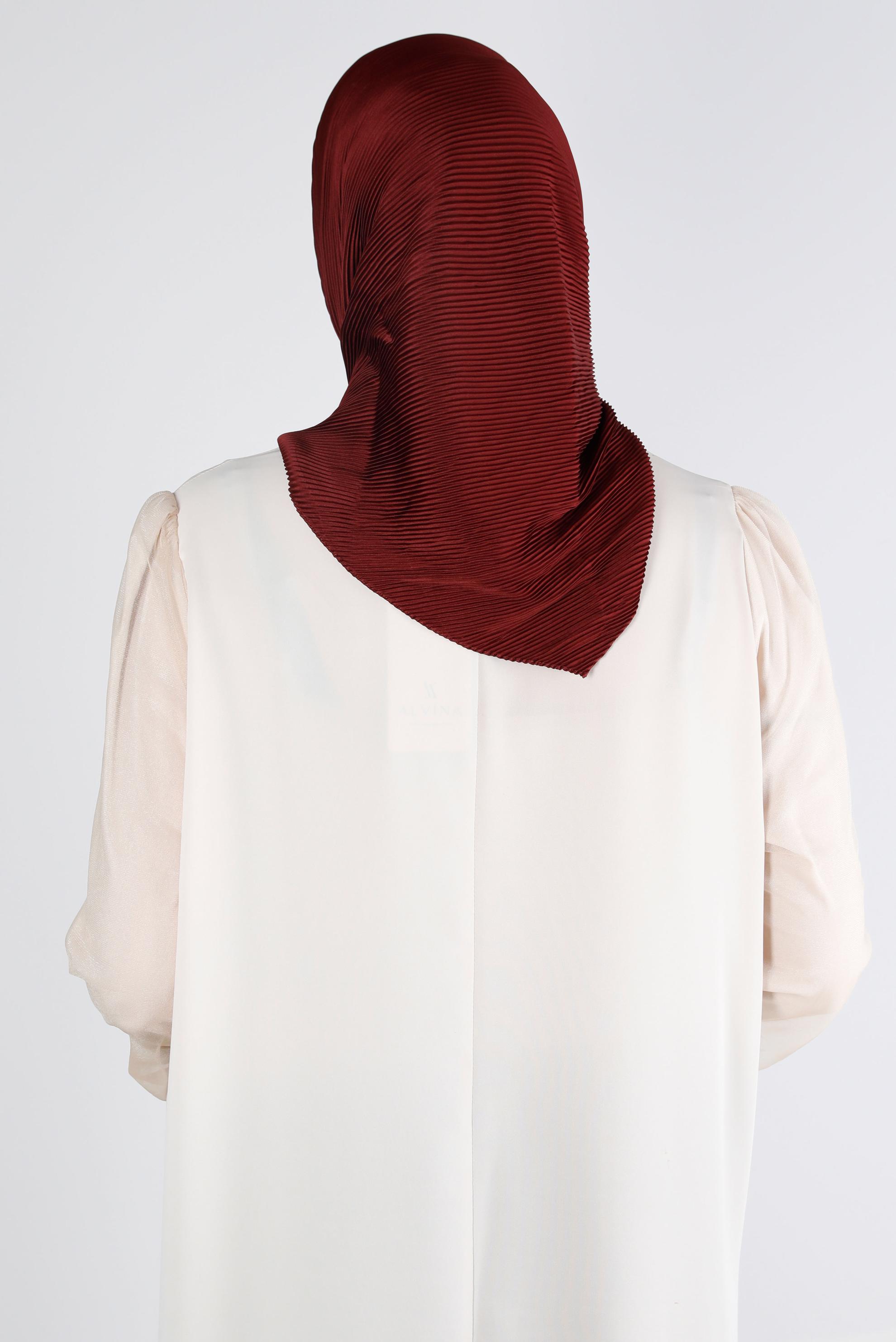 Tesettür giyim BORDO ALVİNA DÜZ EŞARP 8219