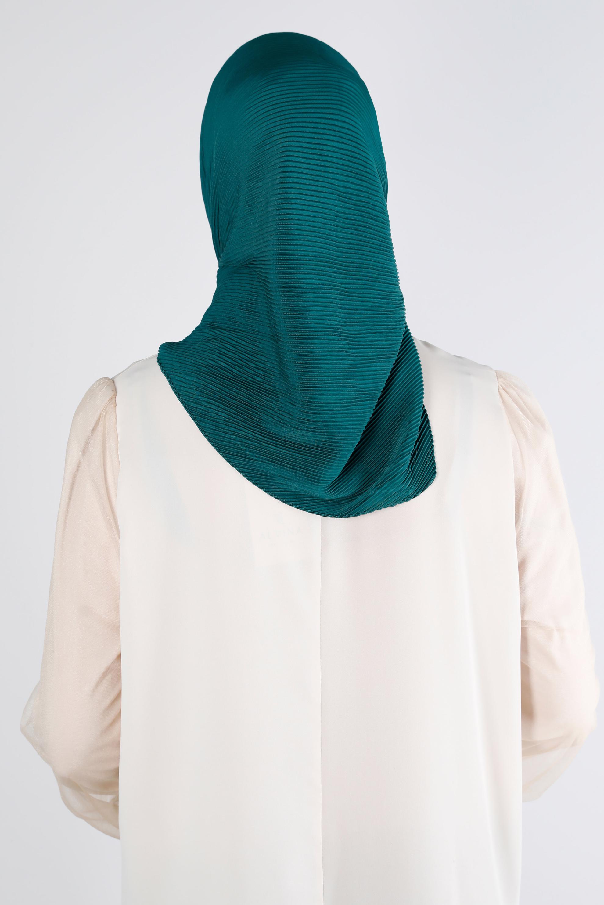 Tesettür giyim YEŞİL ALVİNA DÜZ EŞARP 8219