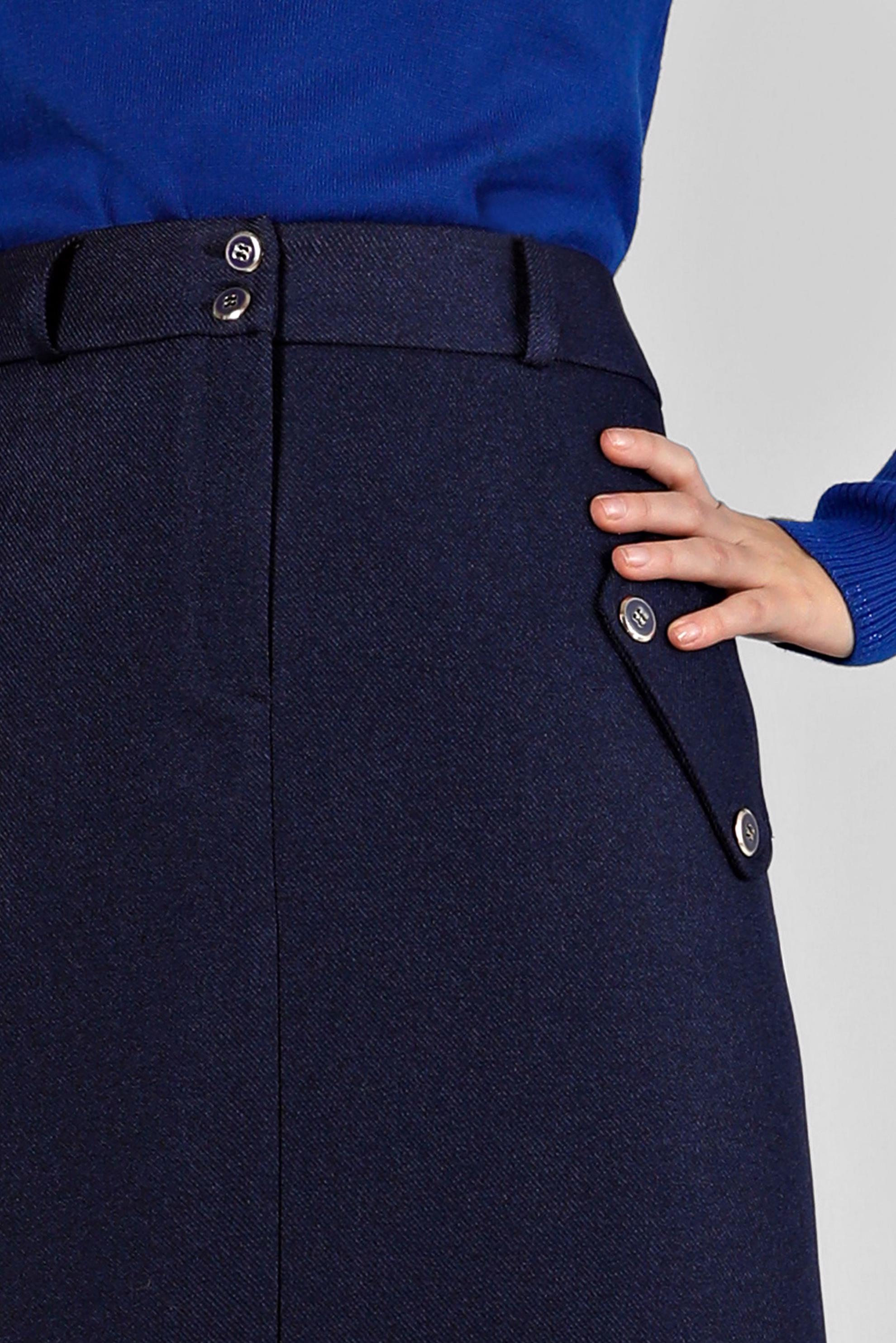 Hijab clothing NAVY BLUE BUTTON DETAIL SKIRT 60361