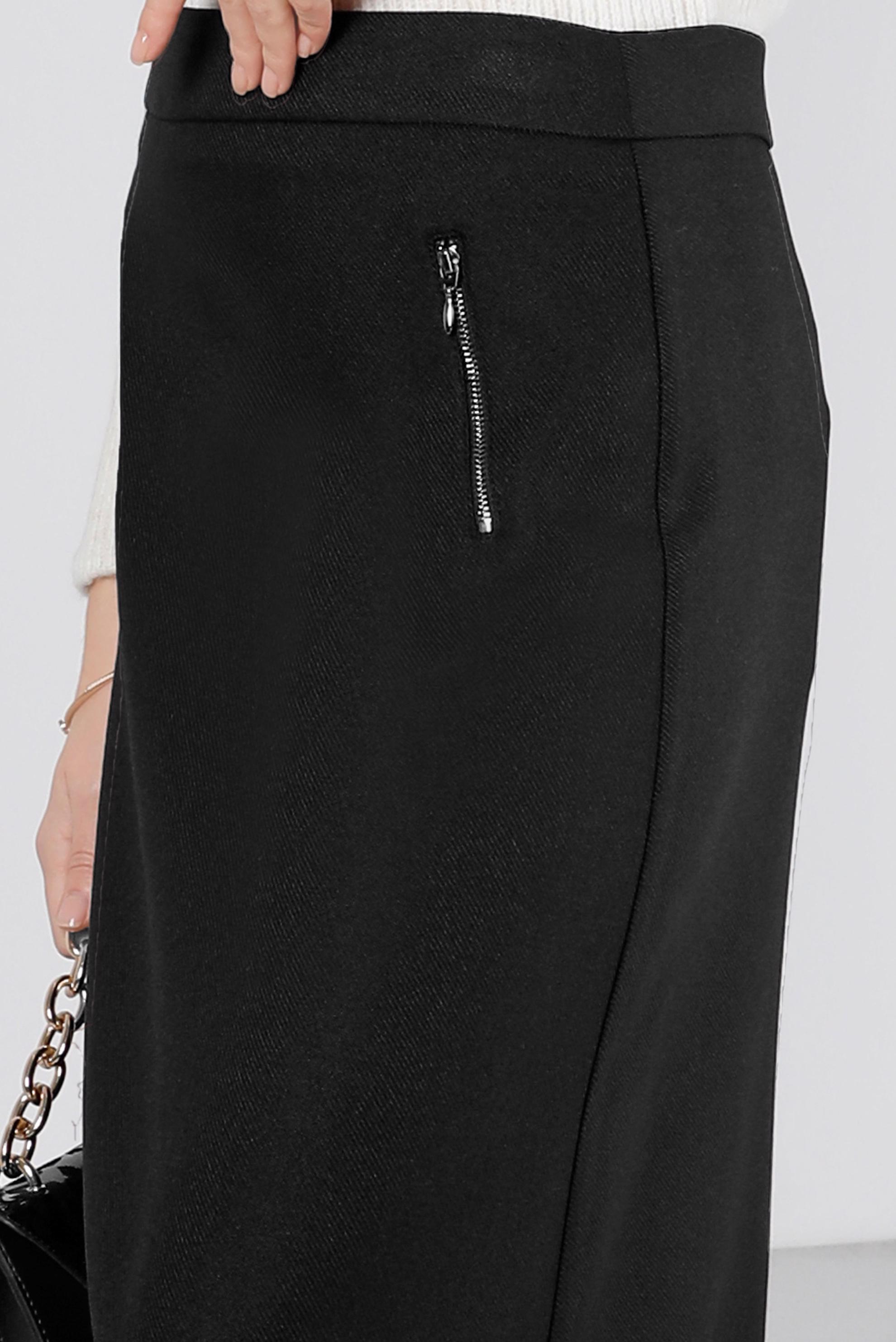 Tesettür giyim SİYAH CEPLERİ FERMUARLI ETEK 60362