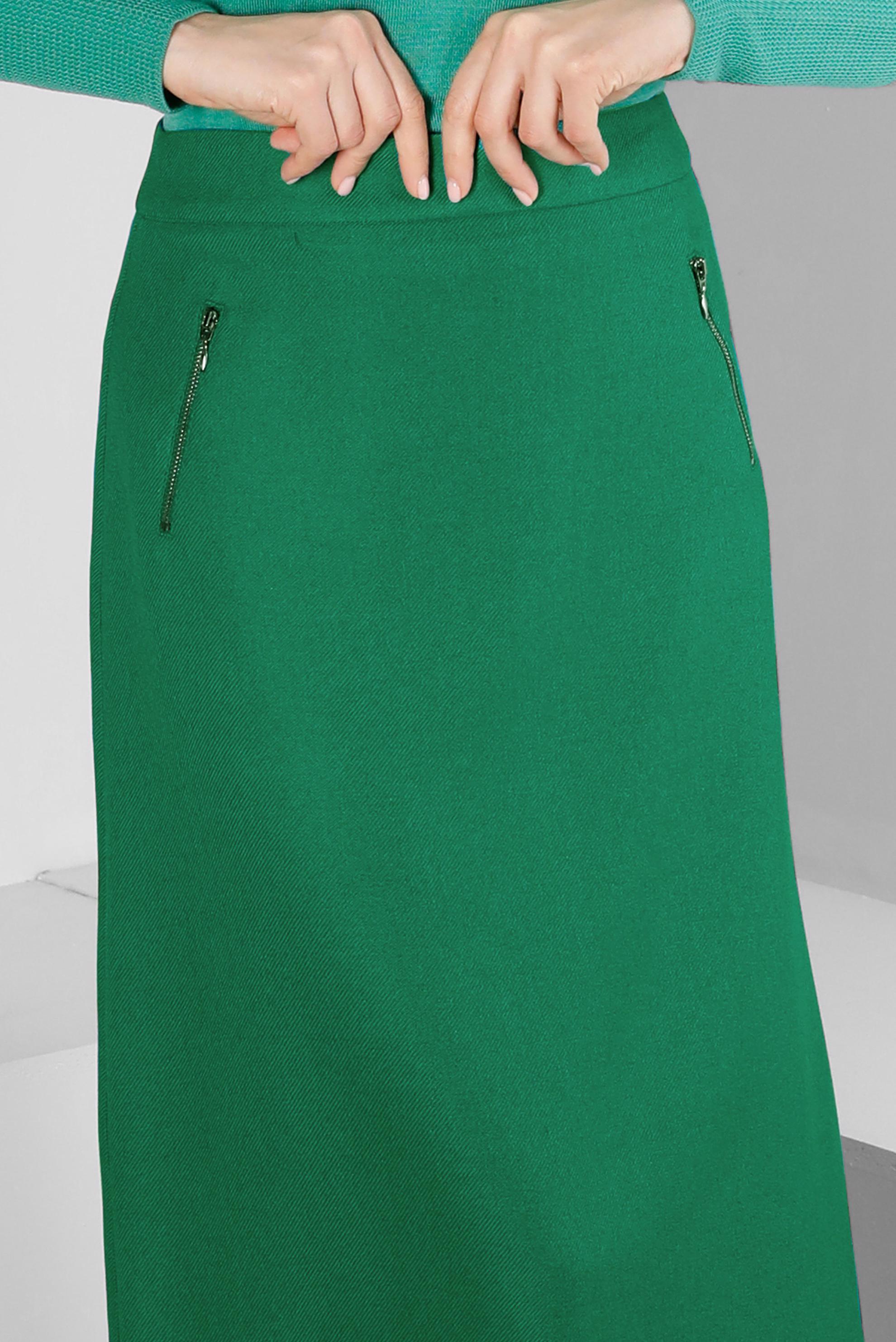 Hijab clothing GREEN ZIPPED SKIRT 60362