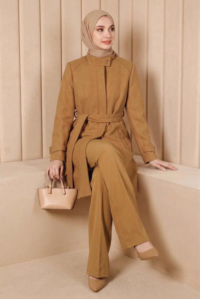 Vêtements hijab TABA 90254 8282 KABAN 38/44 TEK42 - ALVİNA