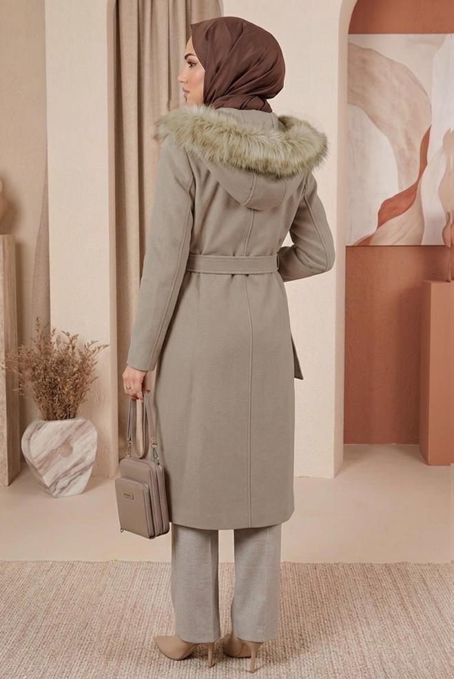 Vêtements hijab BEIGE 90302 8240-1 KABAN 38/48 TEK40 - ALVİNA