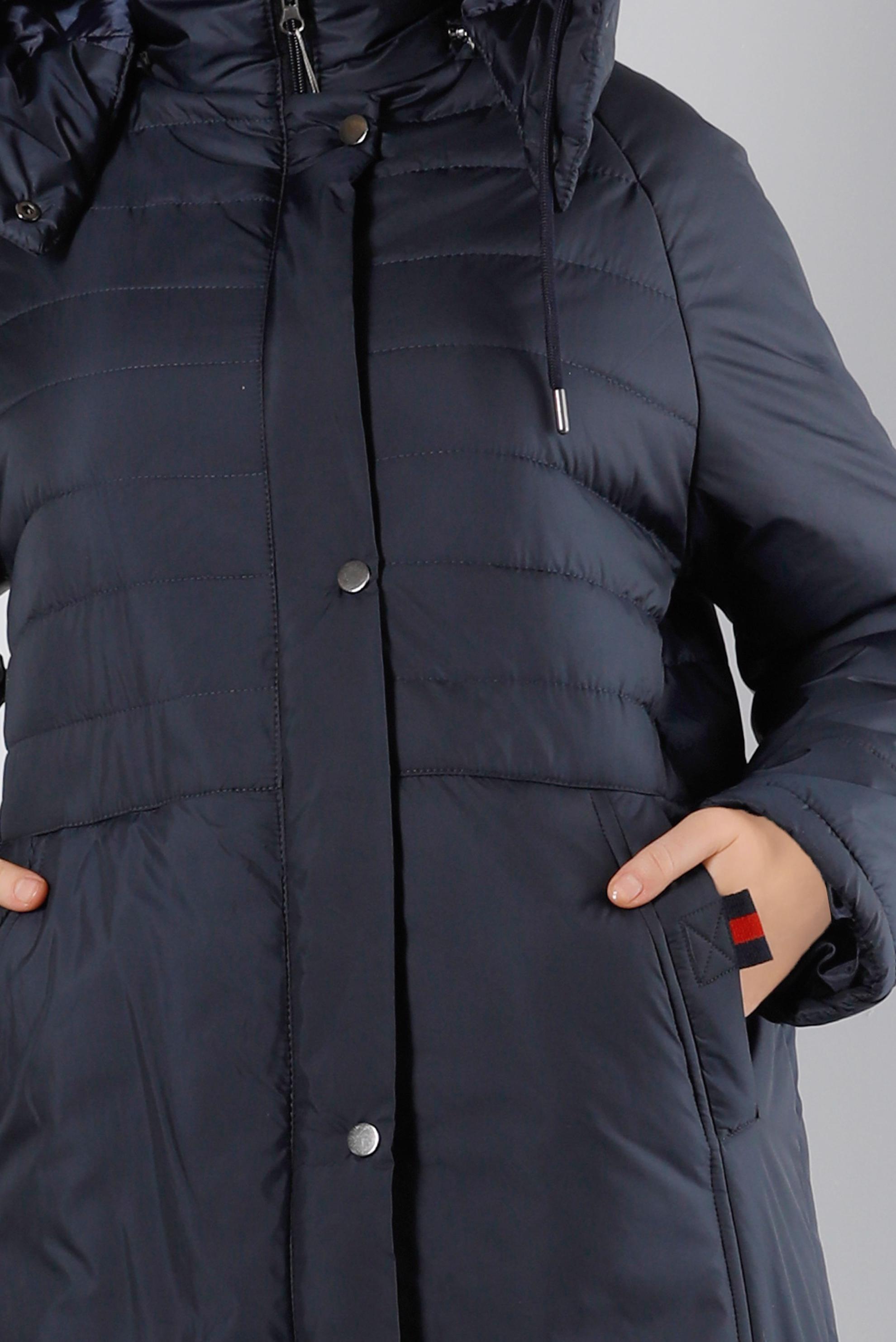 Tesettür giyim LACİVERT KAPÜŞONLU FERMUARLI ŞİŞME KABAN 90319