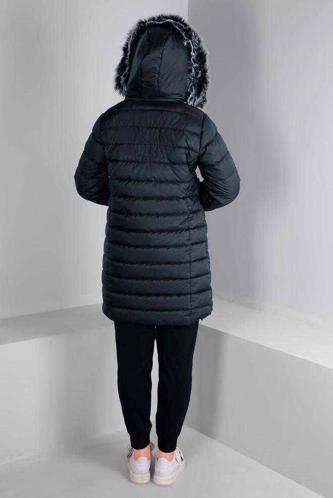 Vêtements hijab BLEU MARINE 90330 NEW SAFİR KABAN 38/44 - ALVİNA