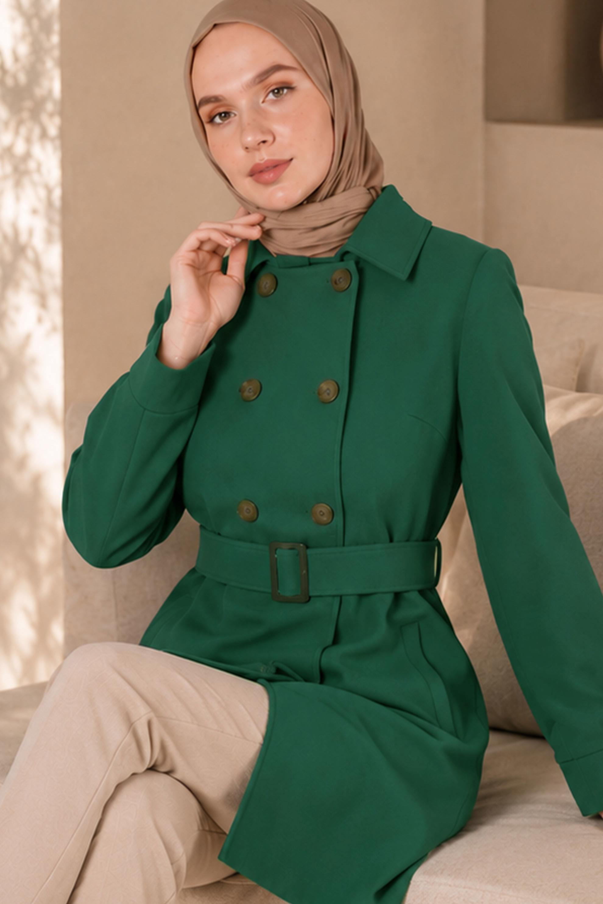 Tesettür giyim BEJ 90349 WİNTER ALMEDA KABAN 38/42 TEK40