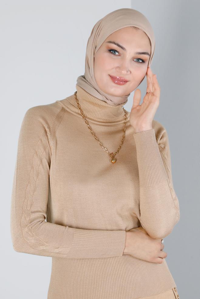 Tesettür giyim  BASIC TRİKO KAZAK 43190 - ALVİNA