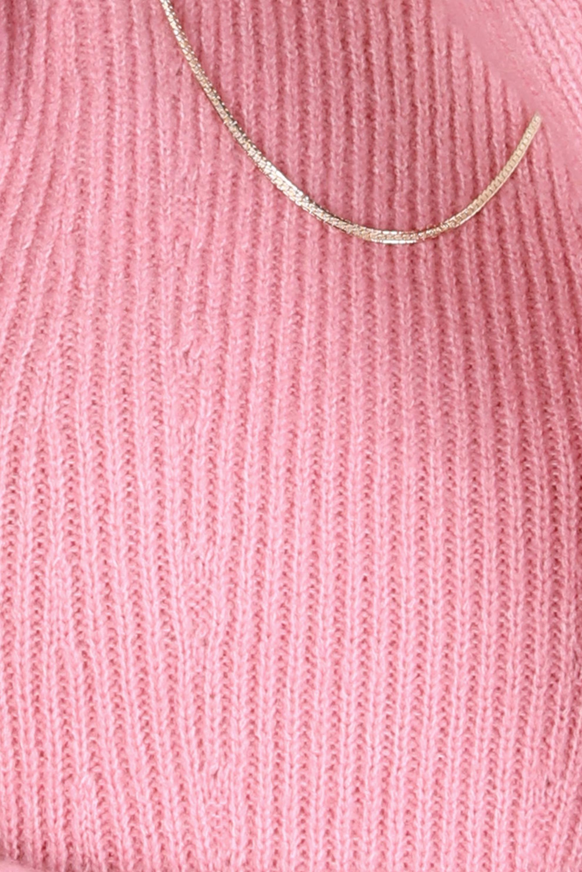 Tesettür giyim PUDRA VATKA GÖRÜNÜMLÜ TRİKO KAZAK 43192 