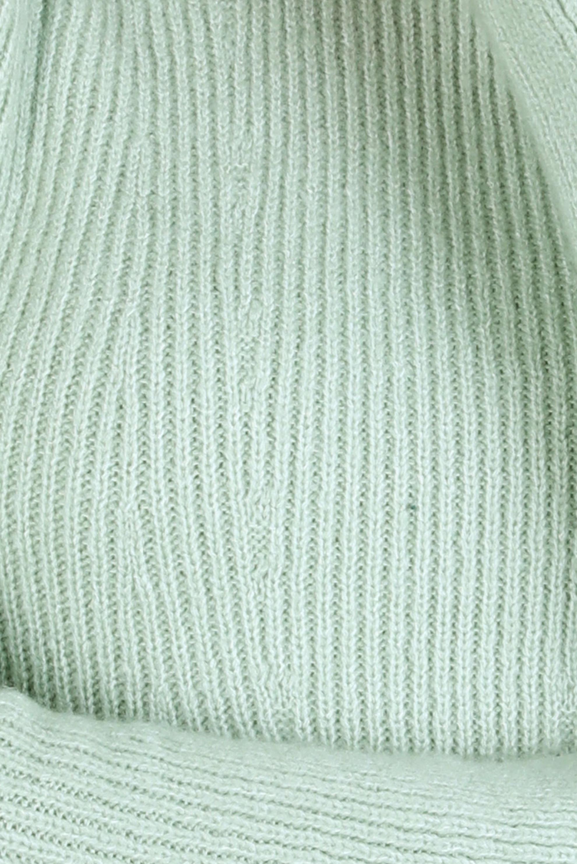 Hijab clothing GREEN PADDING LOOKING KNITWEAR SWEATER 43192 