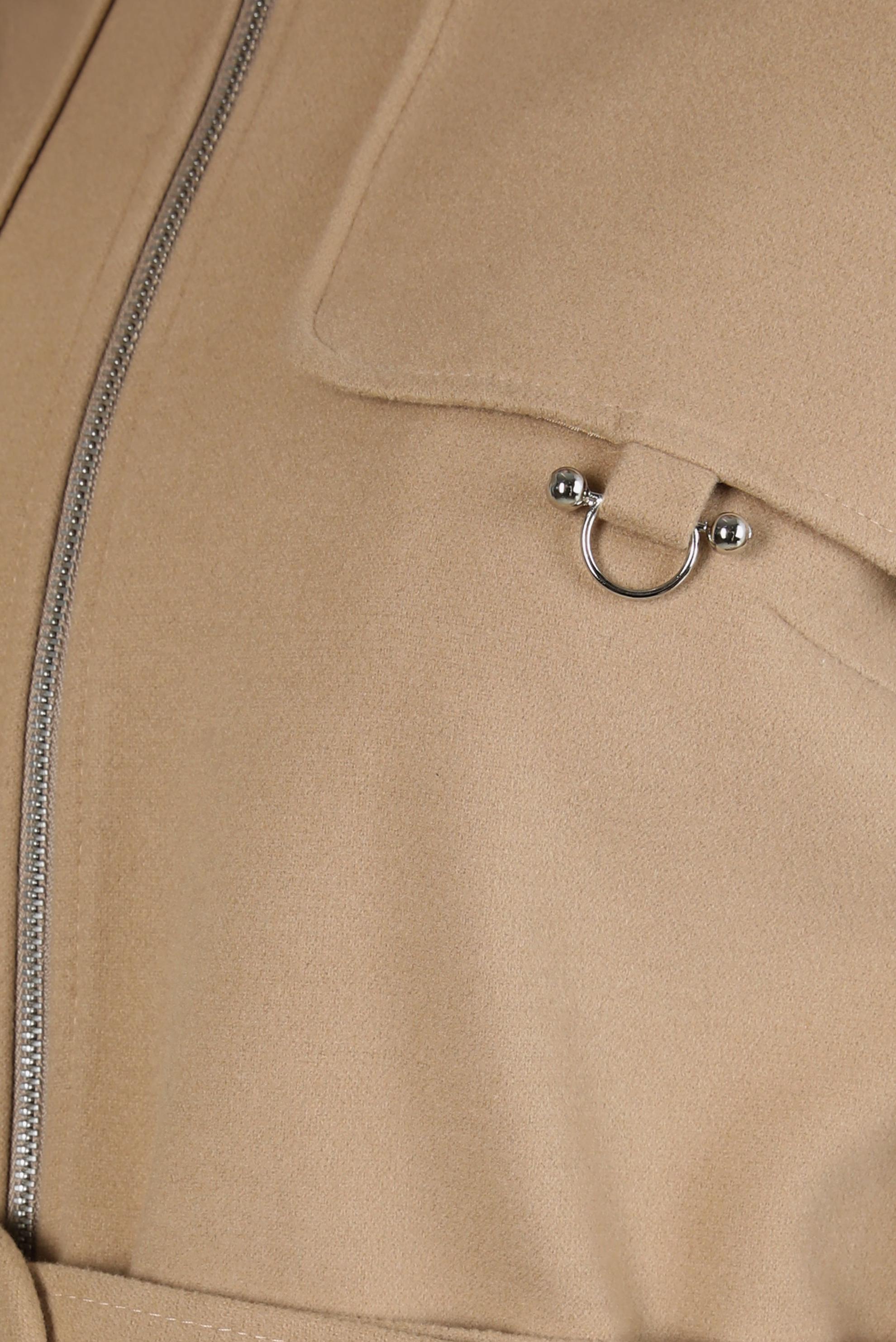 Vêtements hijab BRUN MANTEAU À CAPUCHE 90235