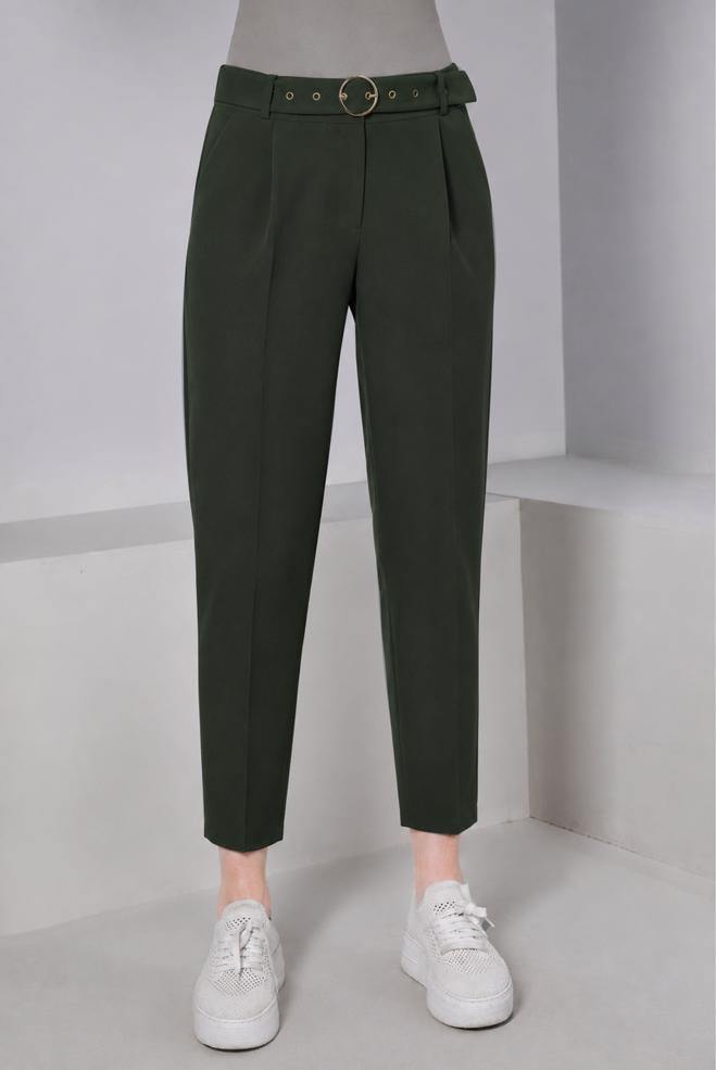 Vêtements hijab KAKI PANTALON COUPE CAROTTE 70440 - ALVİNA
