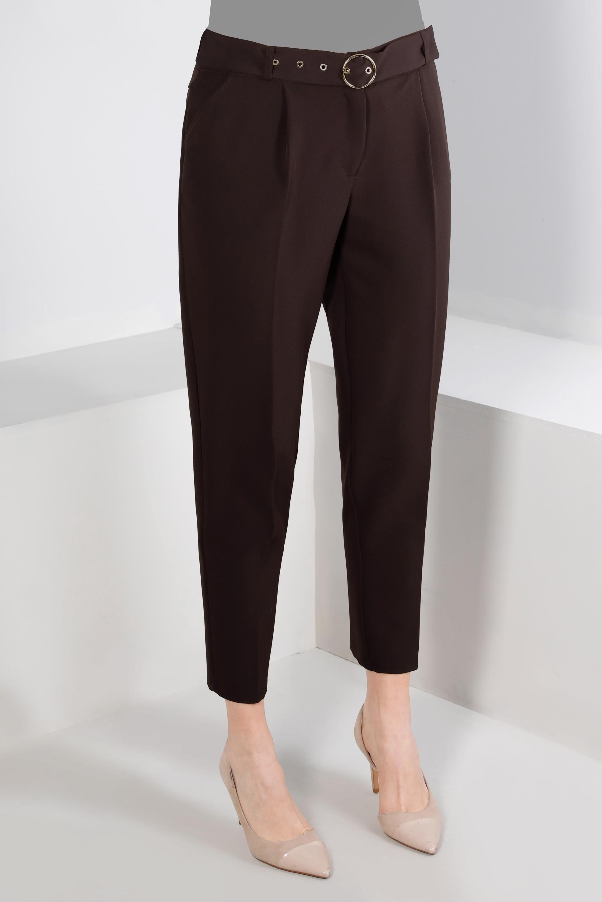 Tesettür giyim KAHVE HAVUÇ KESİM PANTOLON 70440 