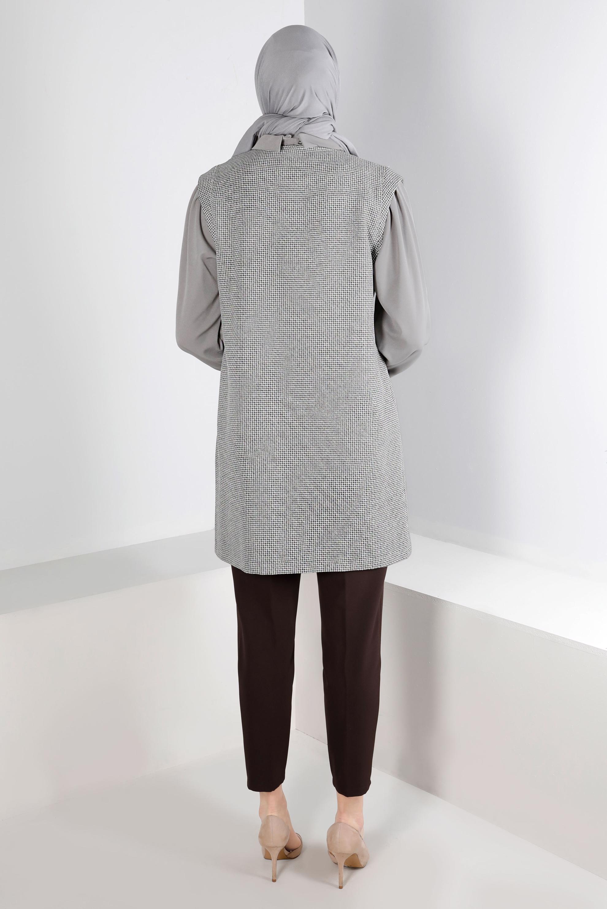 Tesettür giyim KAHVE HAVUÇ KESİM PANTOLON 70440 