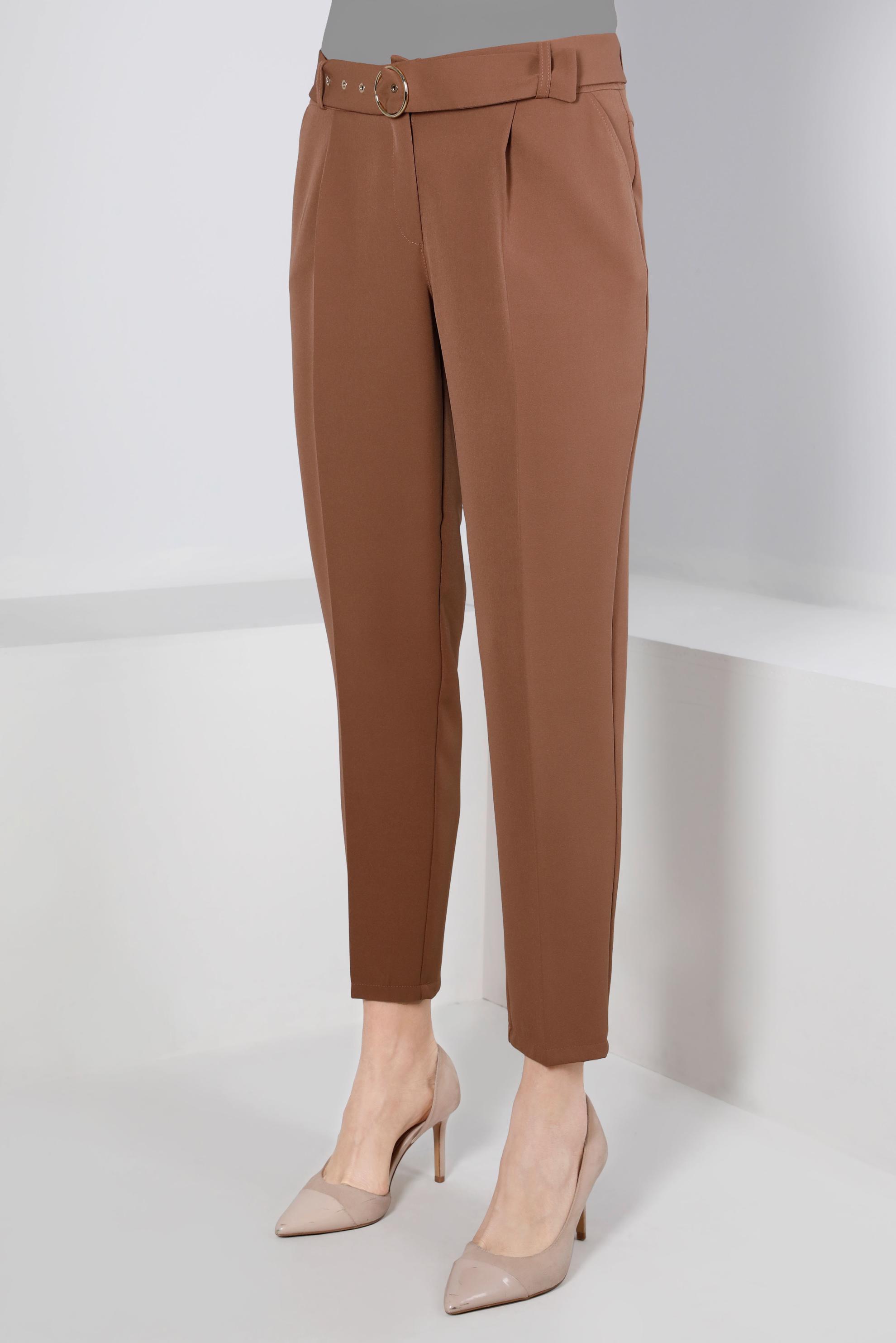 Tesettür giyim TABA HAVUÇ KESİM PANTOLON 70440 