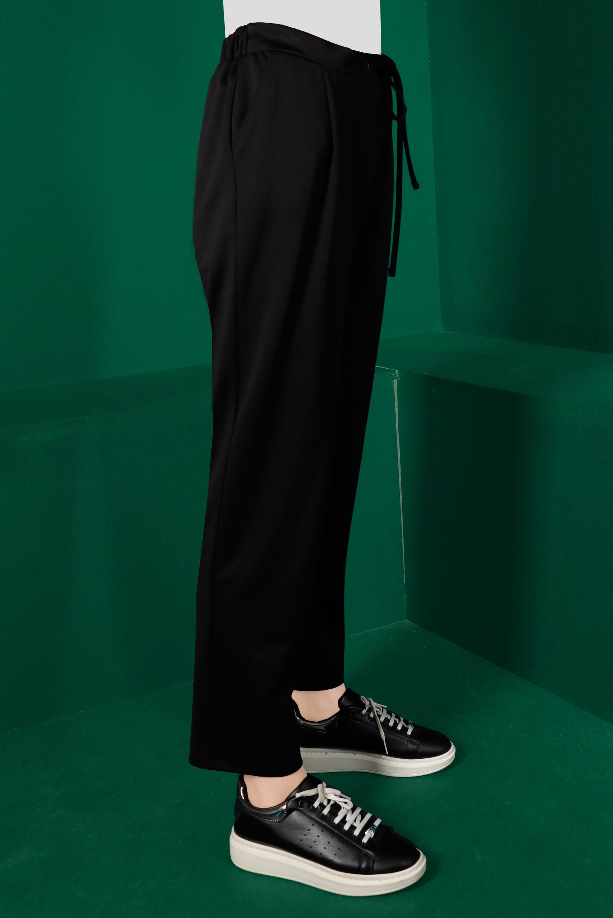 Tesettür giyim SİYAH HAVUÇ KESİM PANTOLON 70441