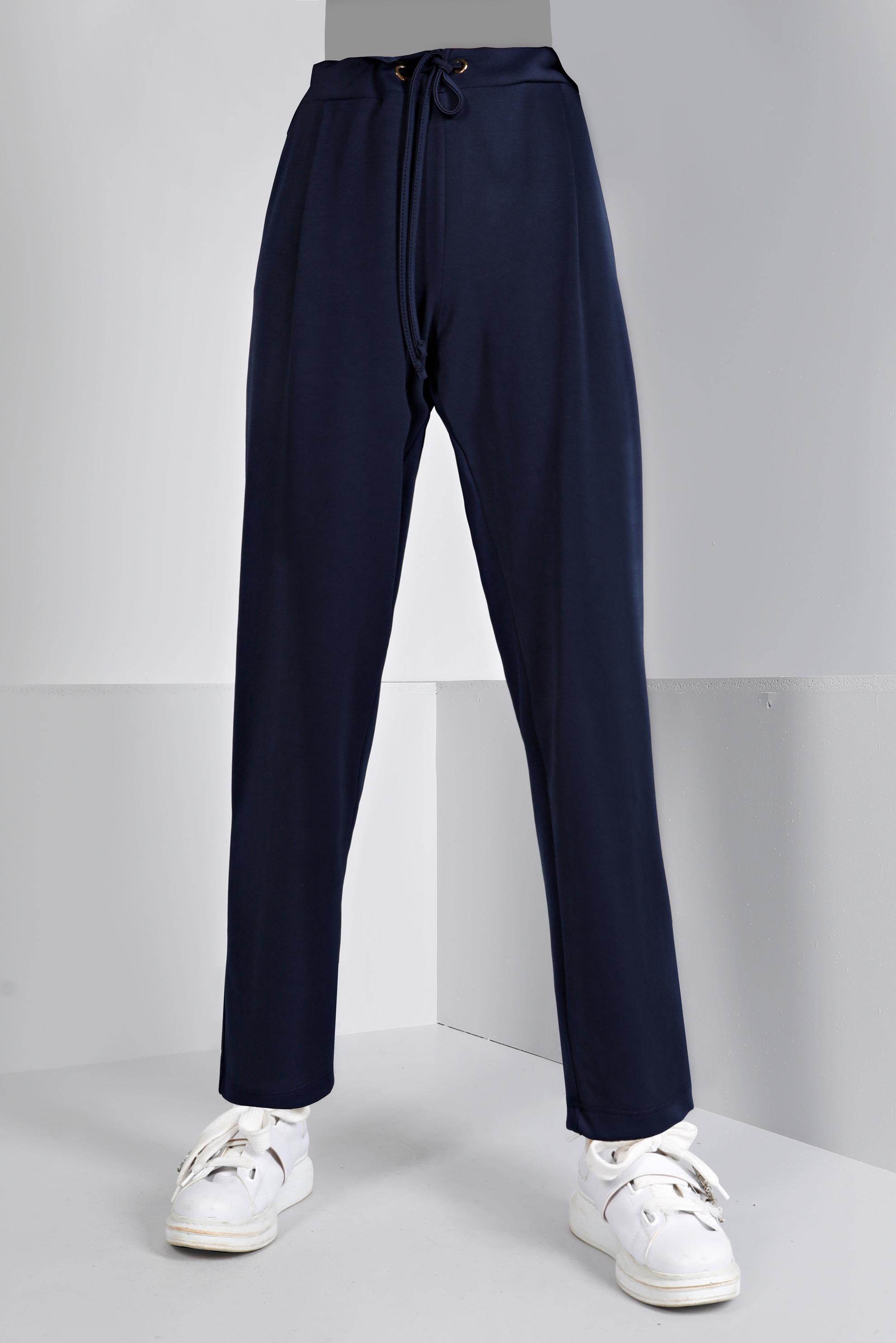 Tesettür giyim LACİVERT HAVUÇ KESİM PANTOLON 70441