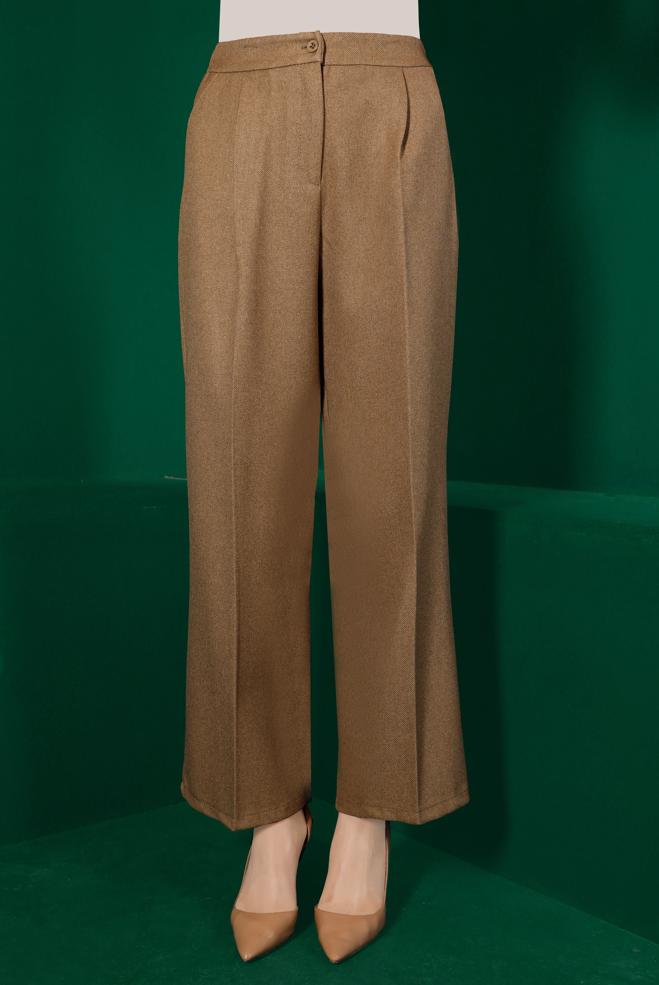 Tesettür giyim  PİLE DETAYLI KLASİK PANTOLON 70442 - ALVİNA