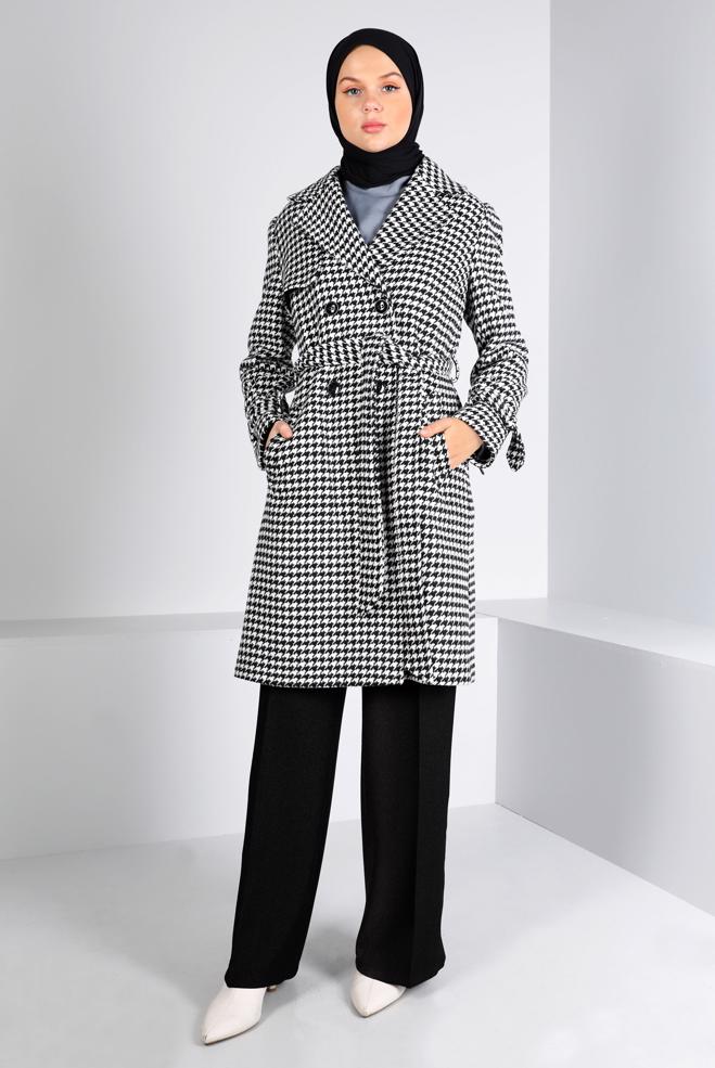 Tesettür giyim  ÇITÇIT DETAYLI BOL KESİM PANTOLON 70445  - ALVİNA