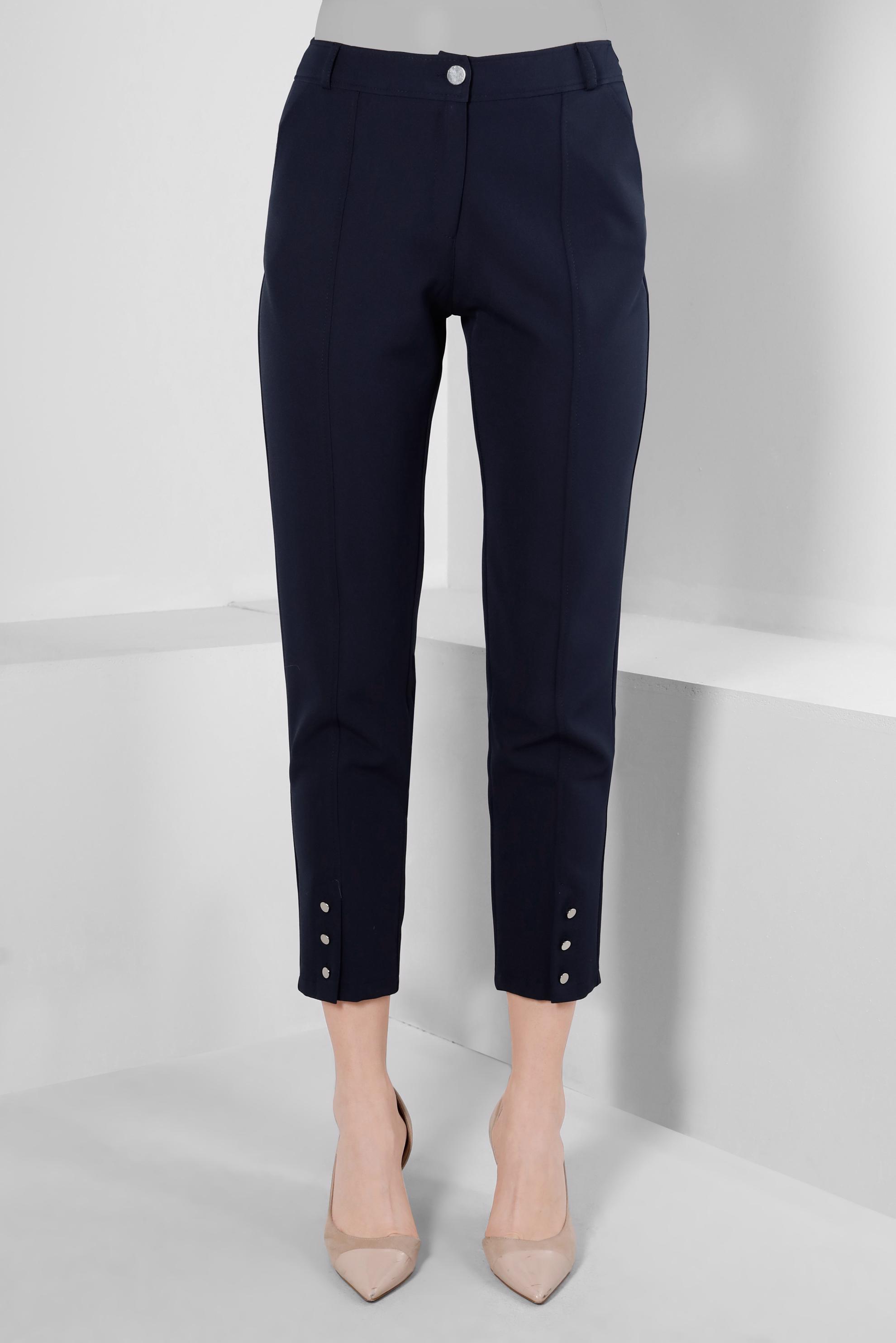 Tesettür giyim LACİVERT PAÇASI DÜĞME DETAYLI PANTOLON 70451