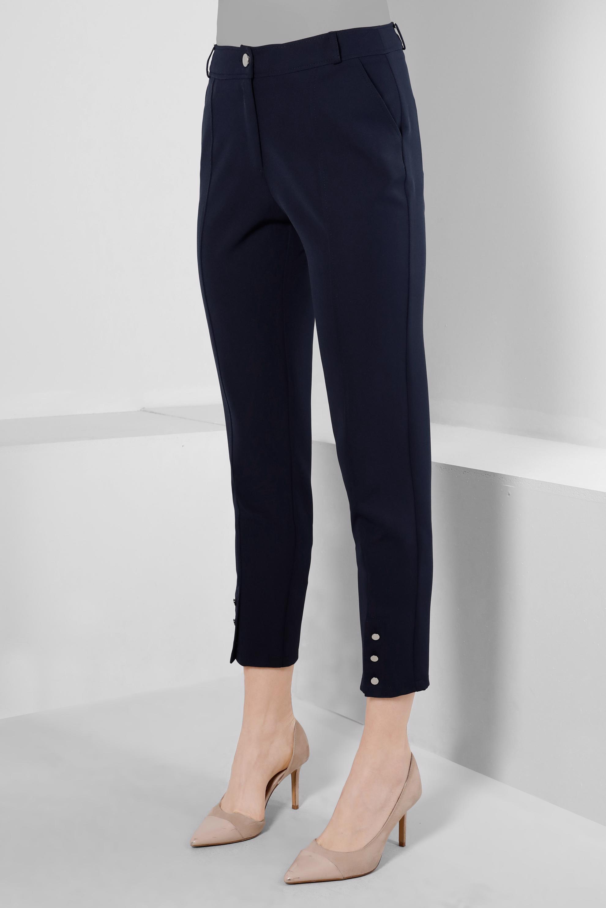 Tesettür giyim LACİVERT PAÇASI DÜĞME DETAYLI PANTOLON 70451