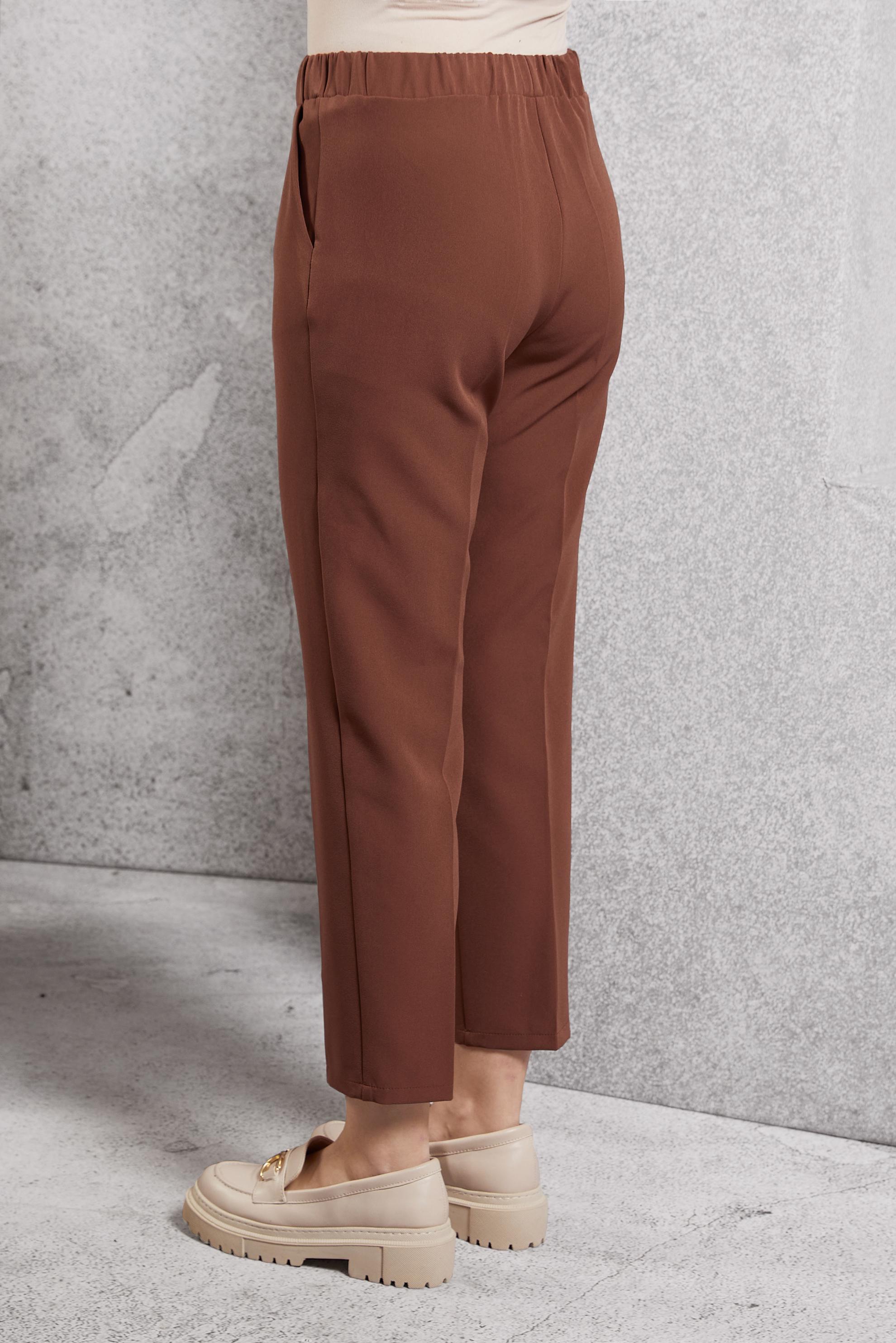 Tesettür giyim TURUNCU BELİ LASTİKLİ CEPLİ PANTOLON 70452